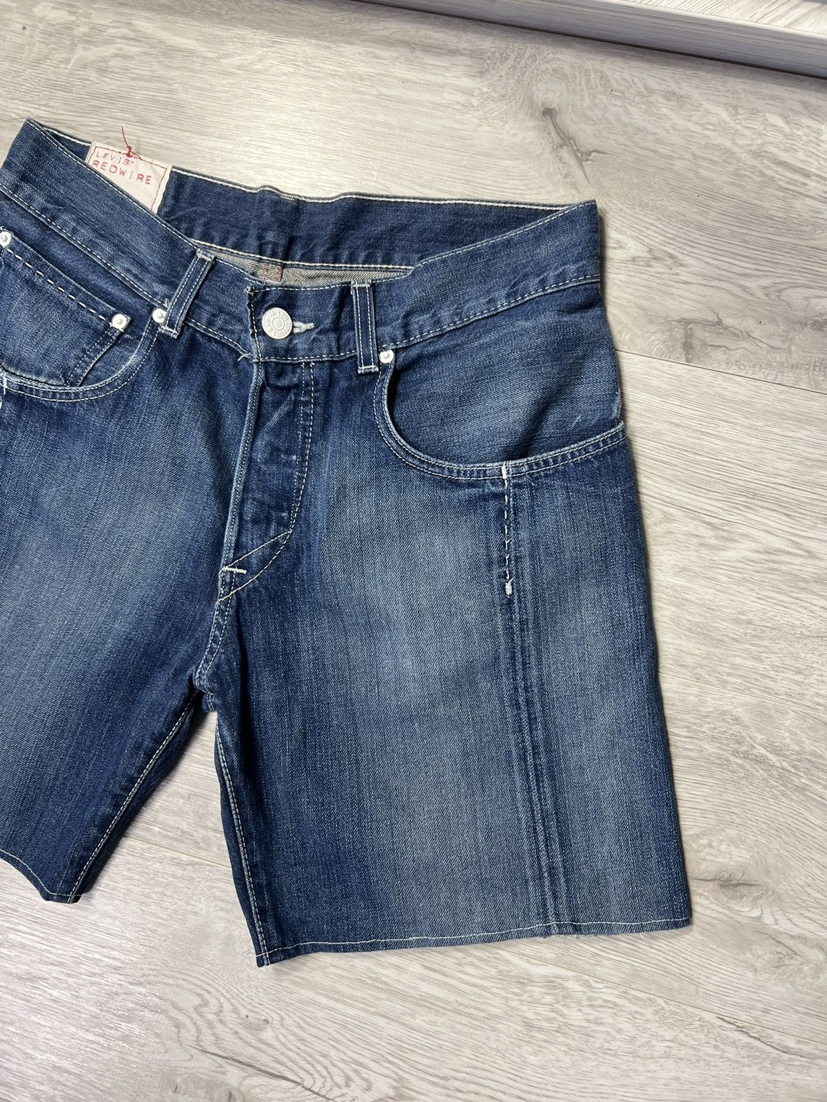 Levi's × Levi's Vintage Clothing × Vintage Vintage Rare Levis Redwire Denim Jeans Shorts Size US 32 / EU 48 - 2 Thumbnail