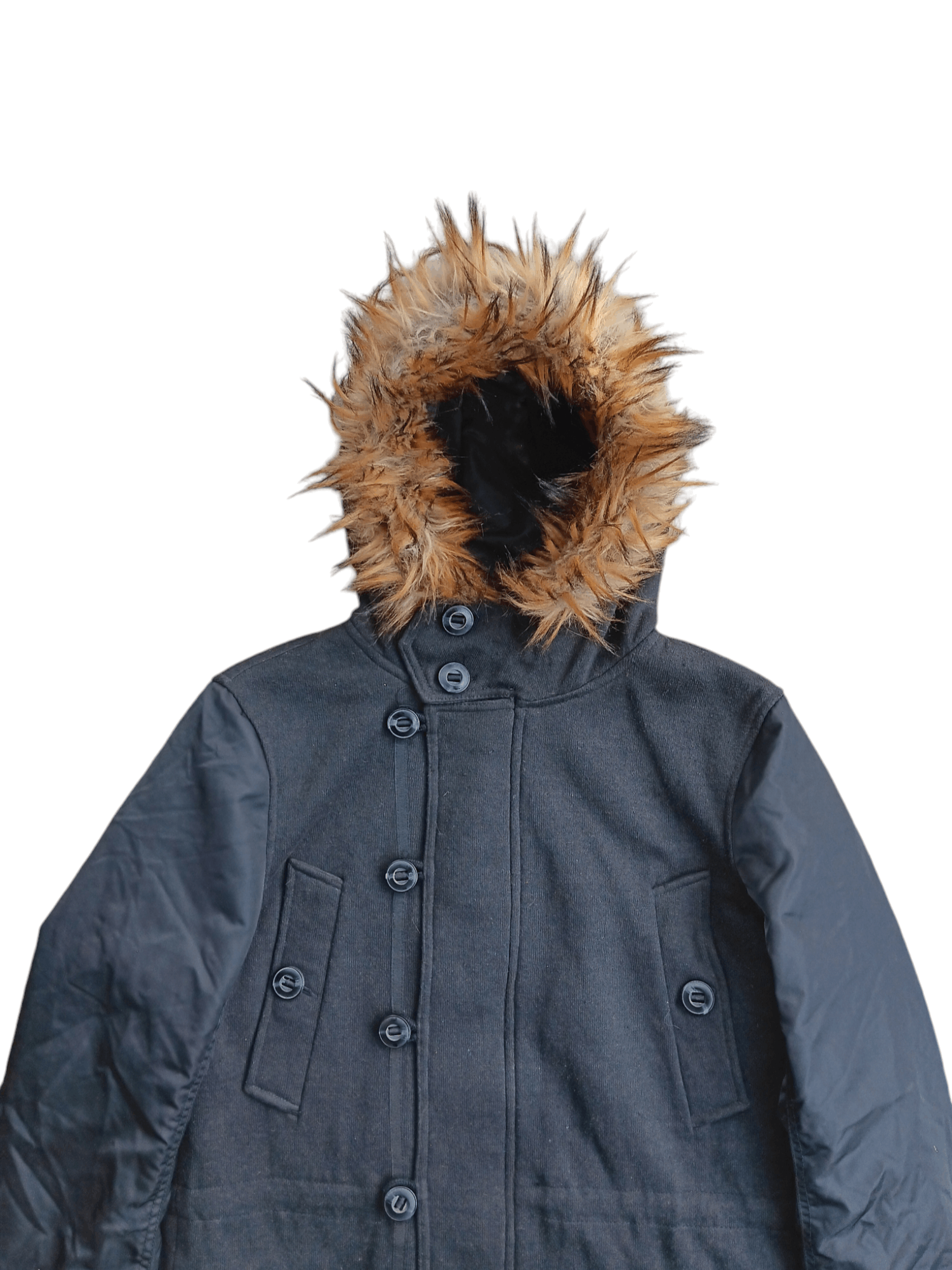 Vintage Why plus seven fur hoodie japan jacket Size US L / EU 52-54 / 3 - 2 Thumbnail