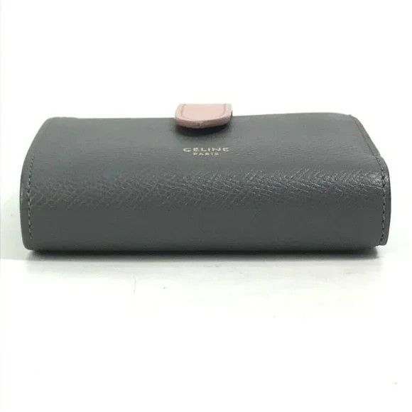 Celine o1w1db10125 10H263BRU Size: OS / Small Strap Wallet in Grey Size ONE SIZE - 3 Thumbnail