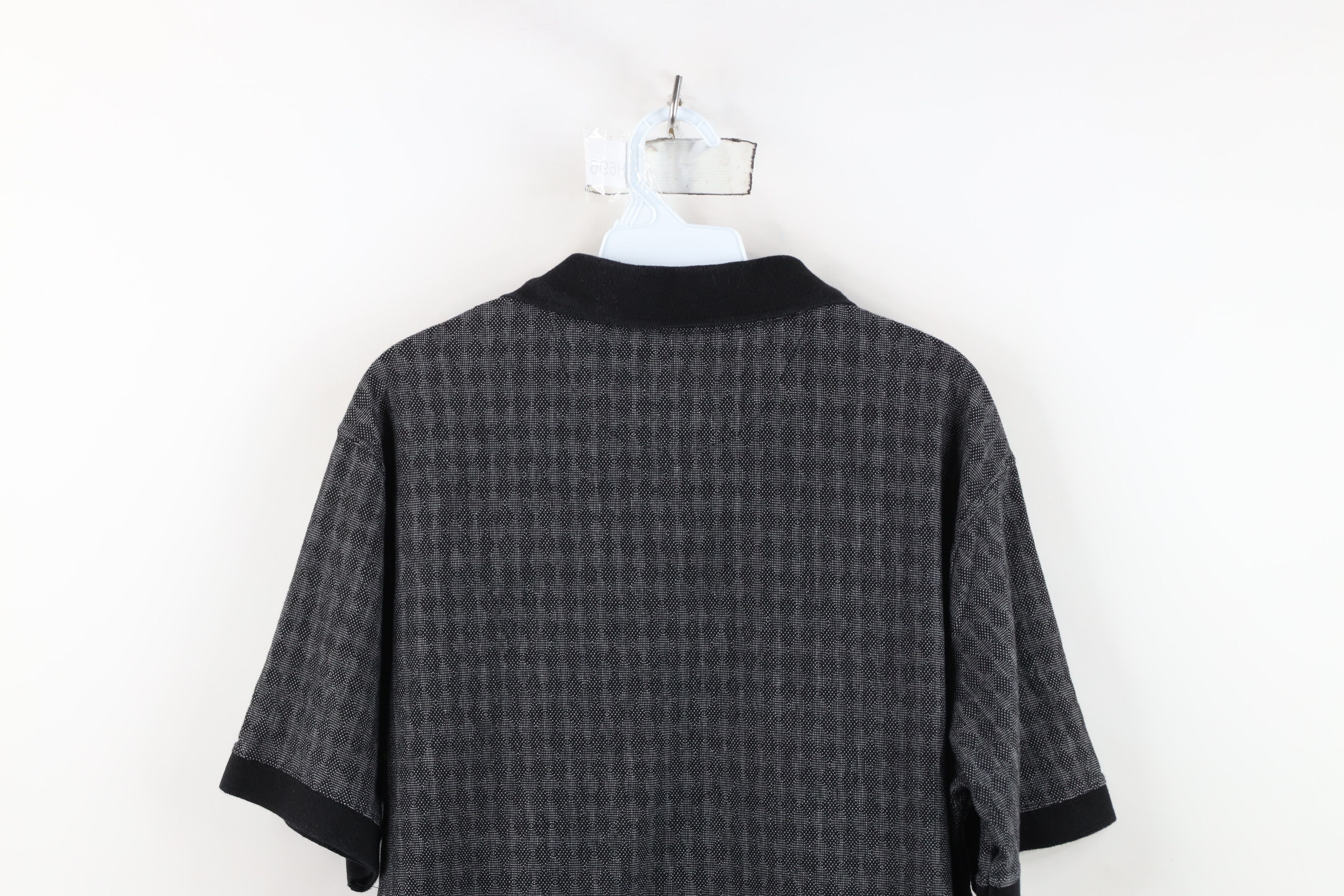 Vintage Vintage Streetwear Diamond Collared Golf Polo Shirt Black Size US L / EU 52-54 / 3 - 11 Thumbnail