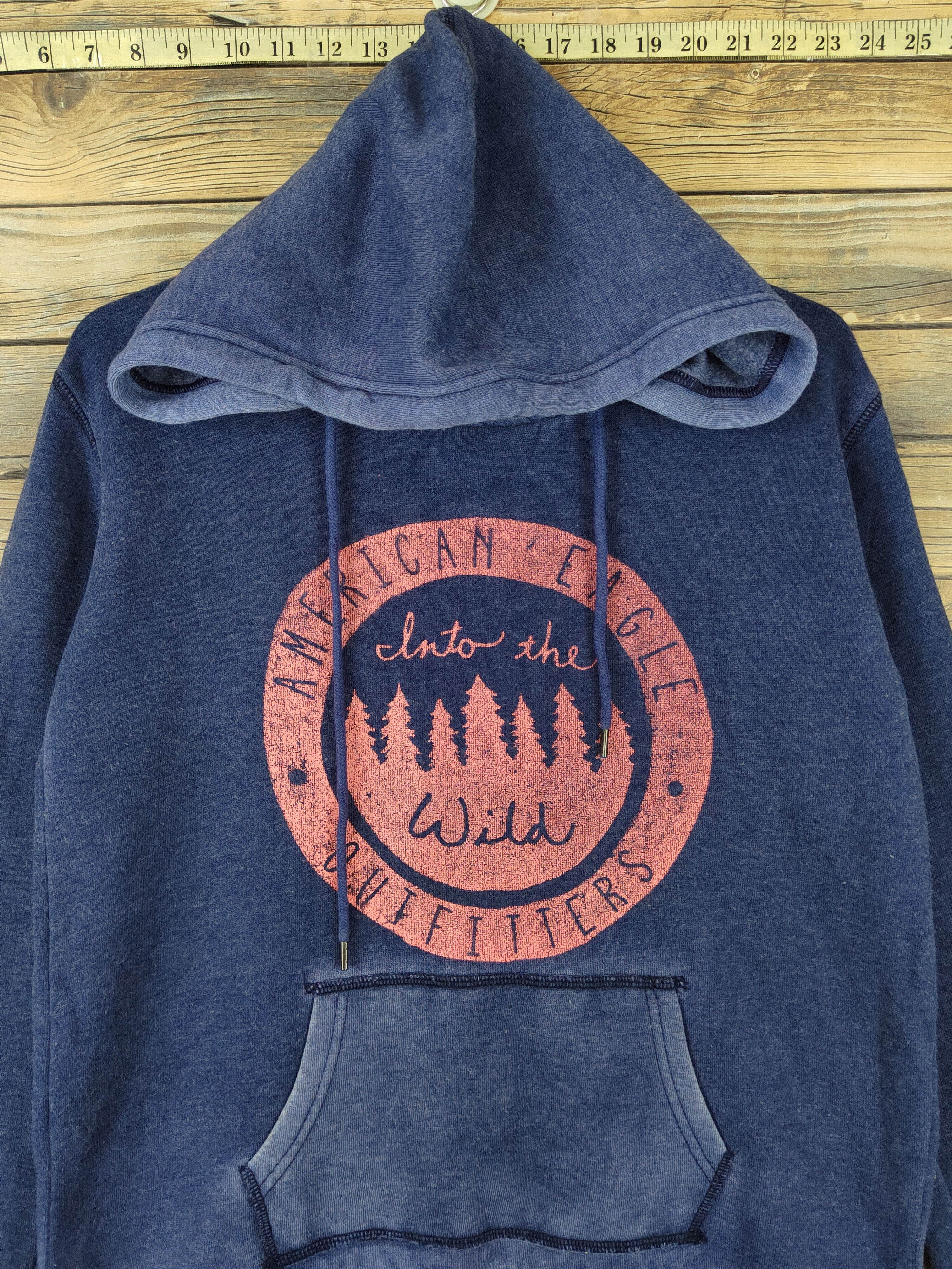 American Eagle Outfitters × Japanese Brand × Vintage American Eagle Outfitters Navy Hoodie Sweatshirts #W1126 Size US S / EU 44-46 / 1 - 2 Thumbnail