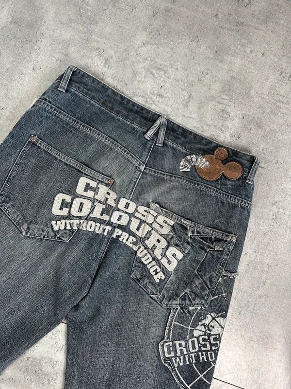 Cross Colours × Vintage Jorts Cross Swag Y2K Streetwear Shorts Size US 34 / EU 50 - 3 Thumbnail