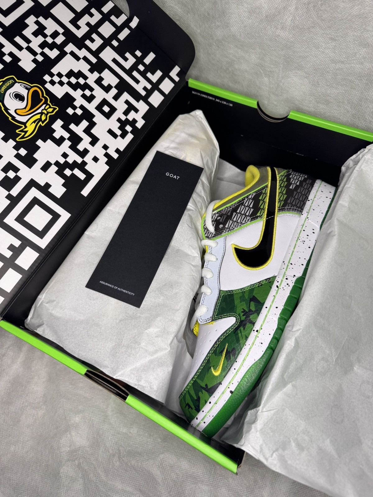 Nike Nike Dunk Low What the Duck University of Oregon Away PE Size US 12 / EU 45 - 7 Thumbnail