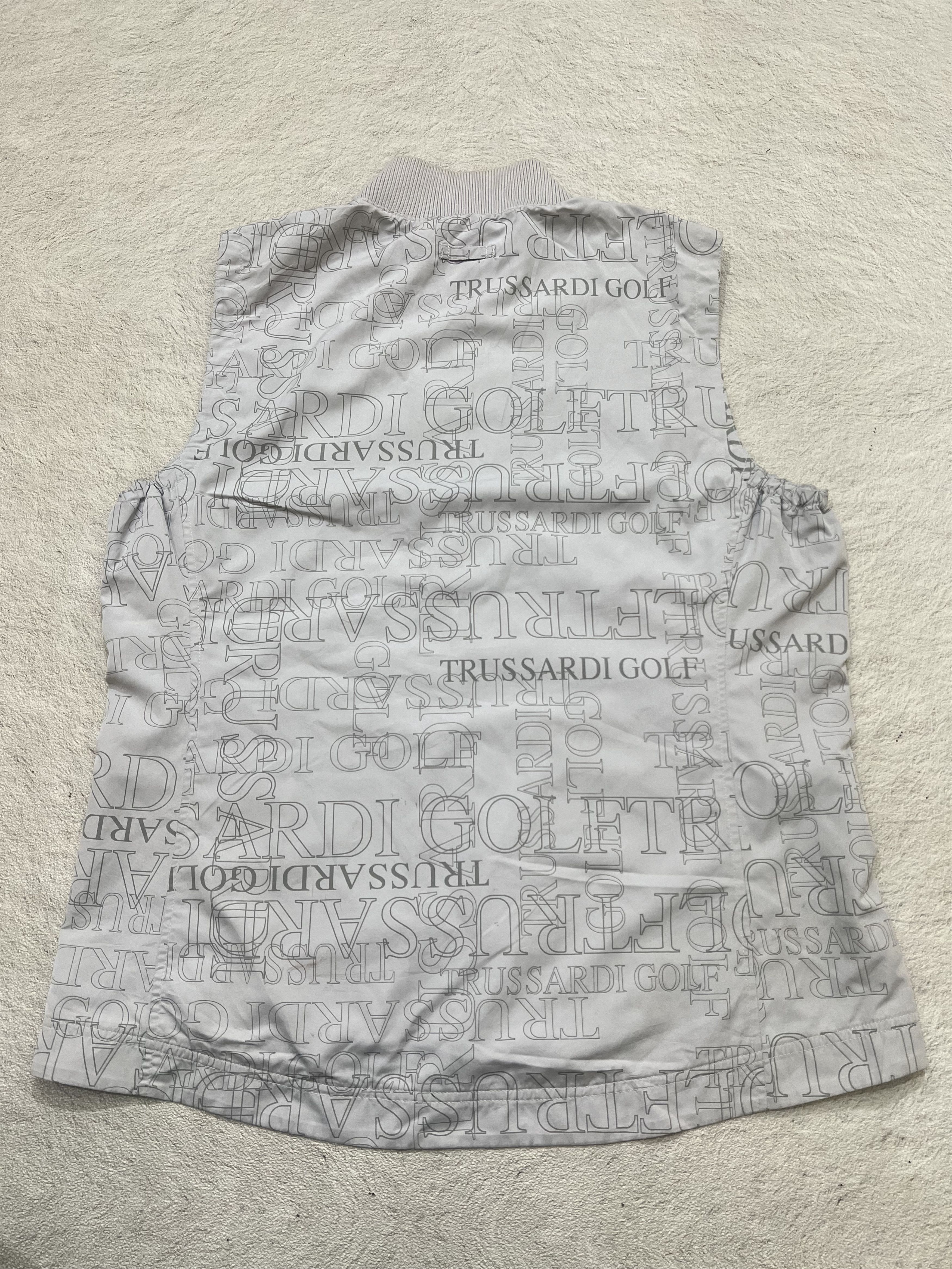 Trussardi Vintage 90s Trussardi Iconic Logo Nylon Zip Vest y2k Size US M / EU 48-50 / 2 - 3 Thumbnail