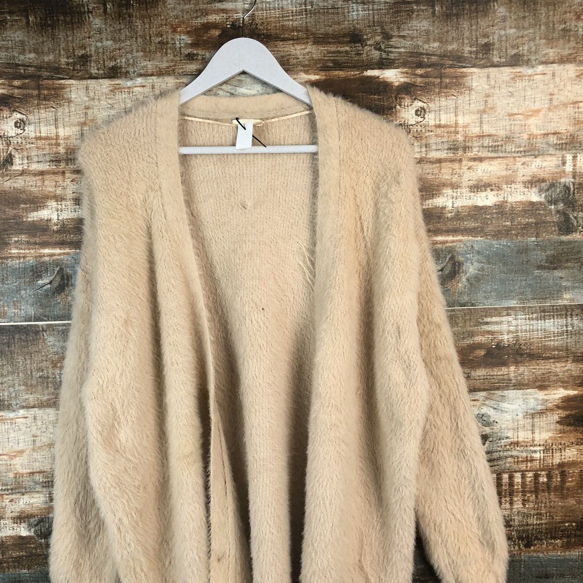 GU DL GU Orange fur shaggy Mohair Knitwear #C362 Size L / US 10 / IT 46 - 2 Thumbnail