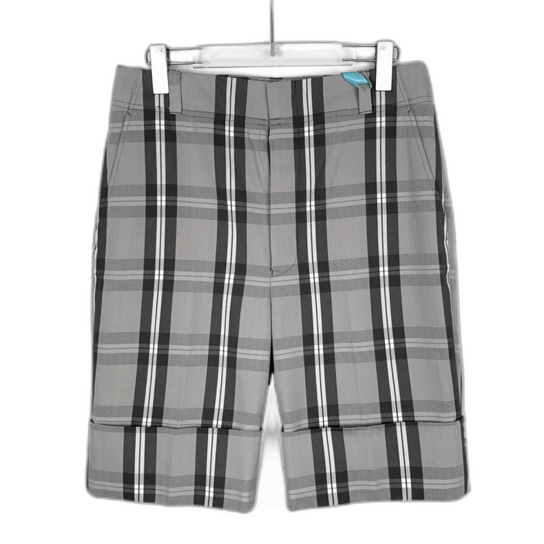 Thom Browne Thom Browne Gray Plaid Cotton Shorts Size 22" - 1 Thumbnail
