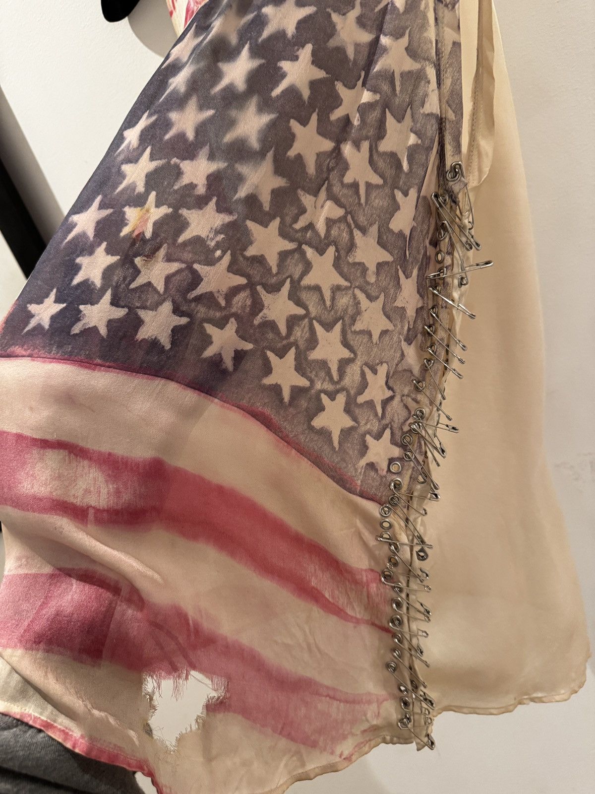 Balmain safety pin distressed american flag top Size M / US 6-8 / IT 42-44 - 3 Thumbnail