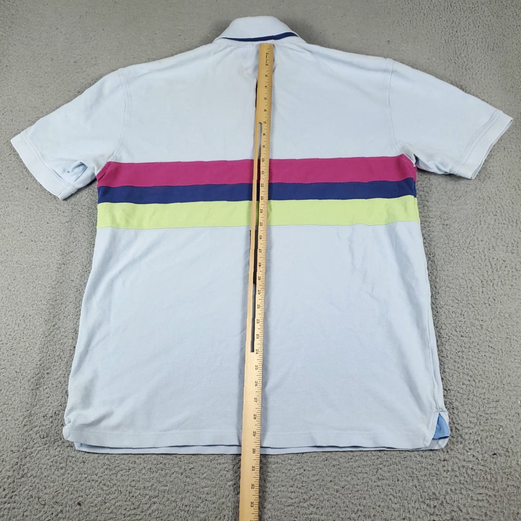 Tommy Hilfiger VINTAGE Tommy Hilfiger Polo Shirt Mens XL Blue Short Sleeve Casual Shirt 100% Cotton Classic American Logo Mens Size US XL / EU 56 / 4 - 3 Thumbnail