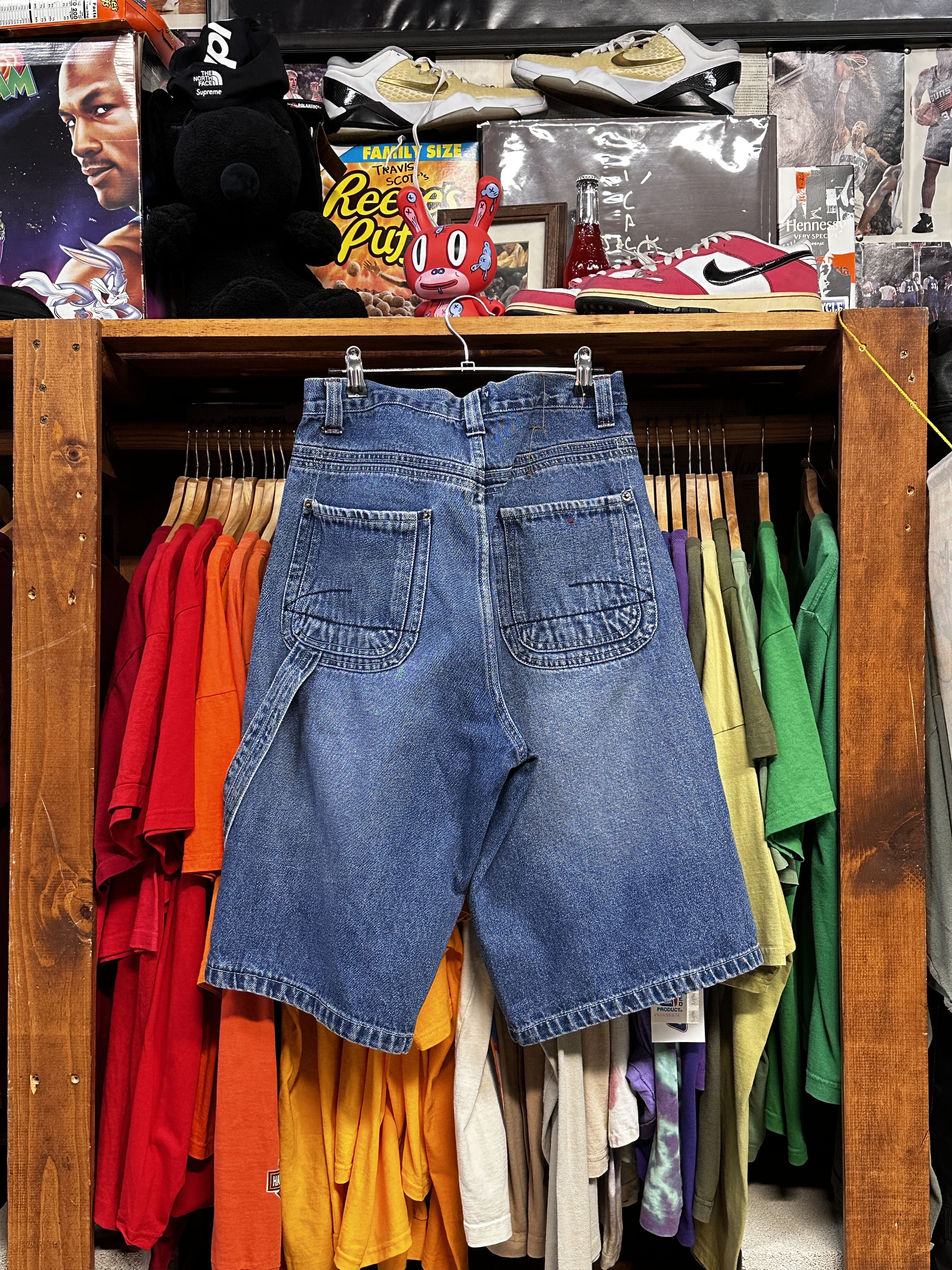 Vintage Vintage Baggy Denim Work Shorts Below Knee Size US 36 / EU 52 - 2 Thumbnail