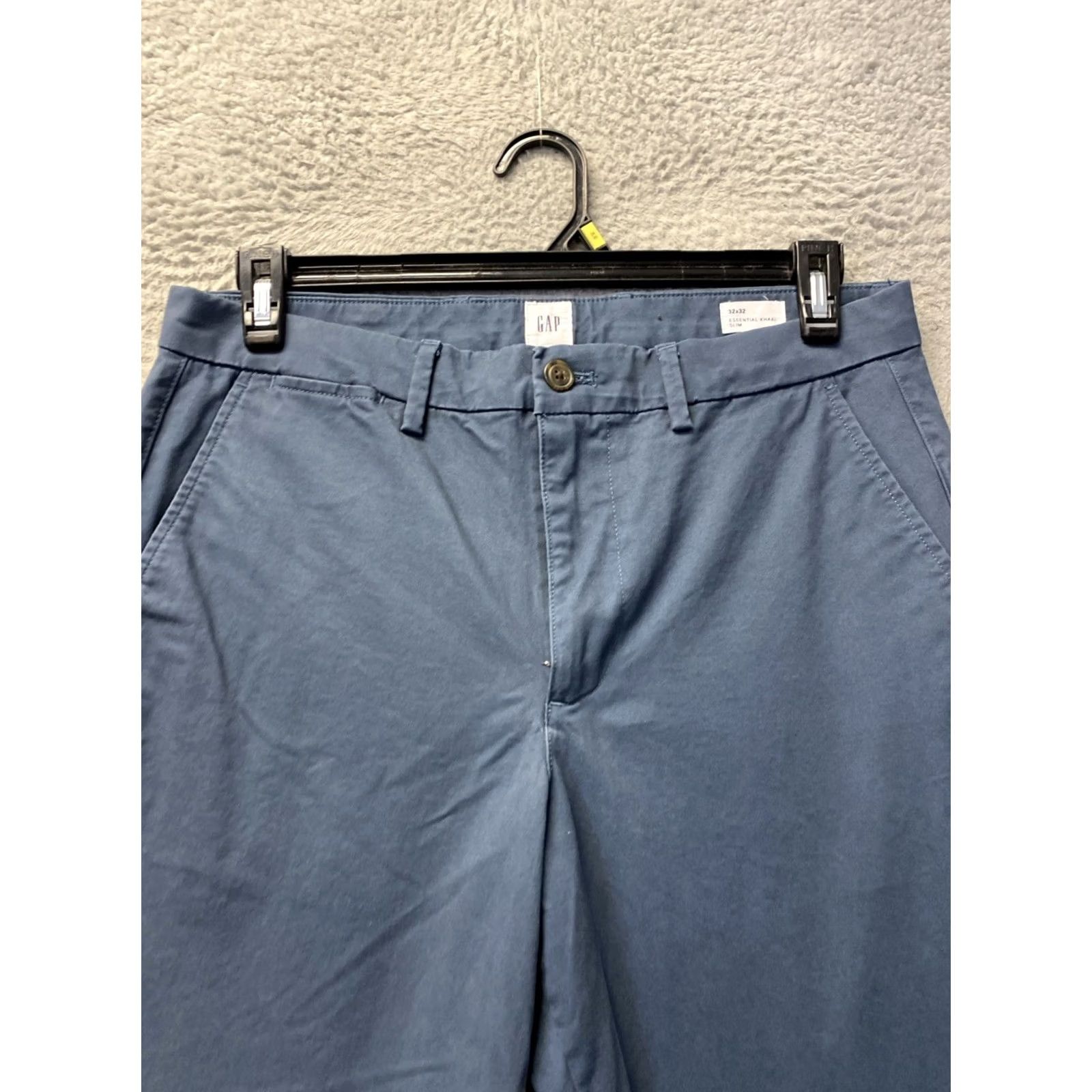 Gap Gap Khakis Chino Pants Men 32x3 Slim Navy Cotton Twill Stretch Flat Front Casual Slaj? Size US 32 / EU 48 - 2 Thumbnail