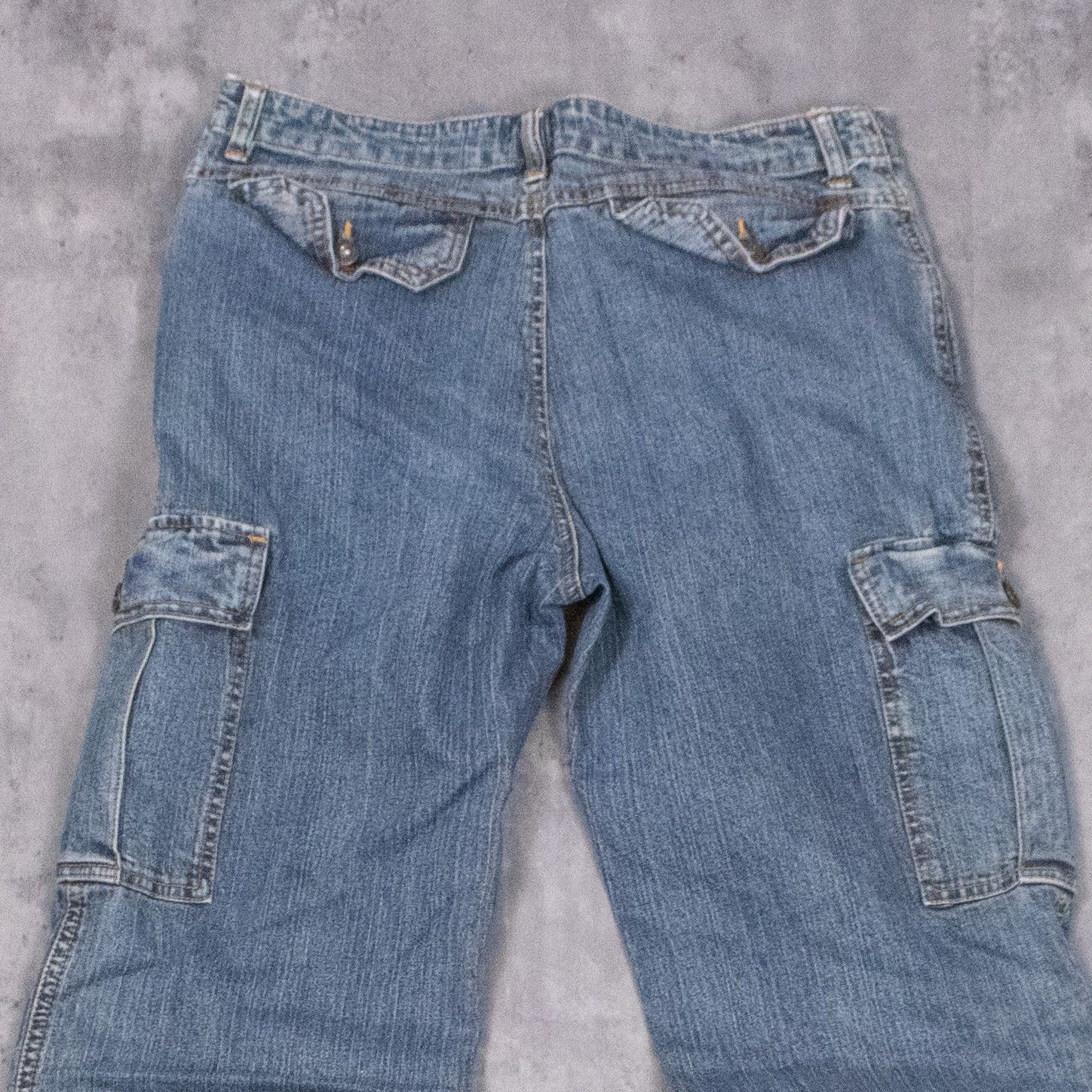 Denver Hayes × Vintage Vintage 1990's Denver Hanes Cargo Baggy Denim Pant's Size US 32 / EU 48 - 14 Thumbnail