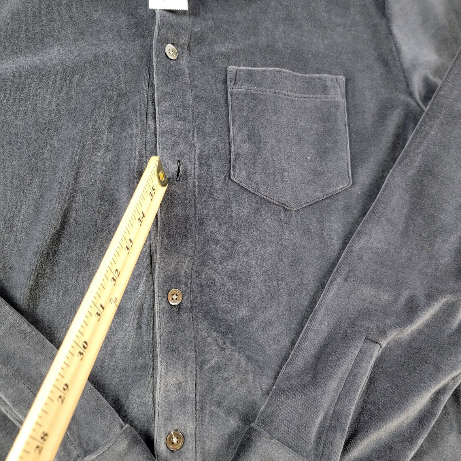 Todd Snyder Todd Snyder Straight Fit Portuguese Velour Shirt *Flaw* Size US S / EU 44-46 / 1 - 10 Thumbnail