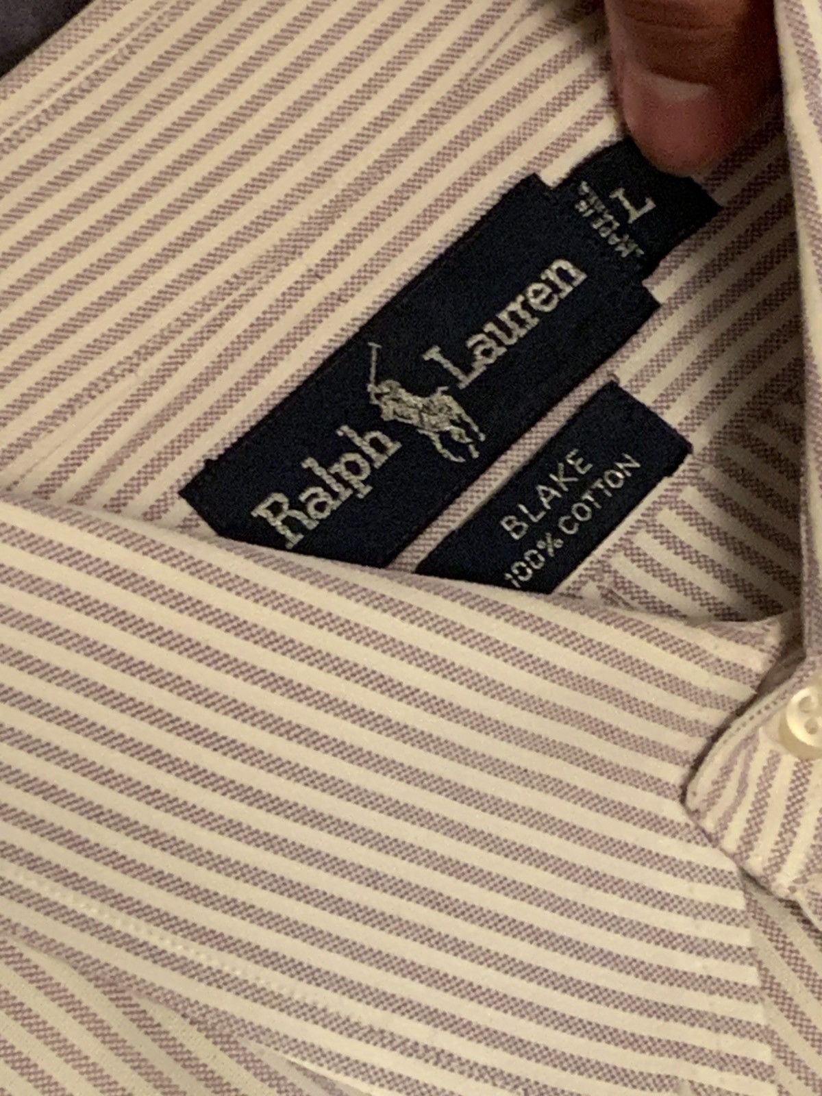 Polo Ralph Lauren Pinstripe Polo Ralph Lauren Button Up (Blake) Size US L / EU 52-54 / 3 - 3 Thumbnail