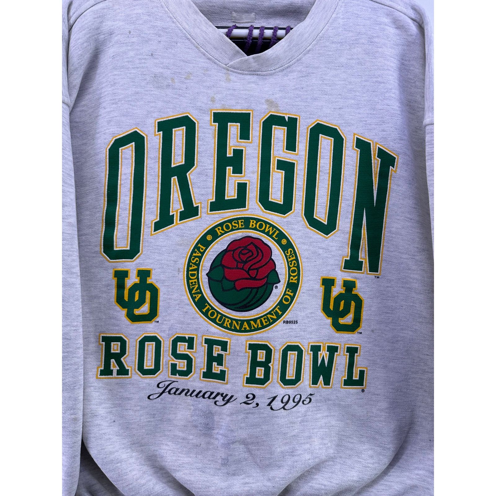& Other Stories Vintage 1995 Oregon Rose Bowl Jan 2nd Gray Crewneck Size XL Size US XL / EU 56 / 4 - 5 Thumbnail