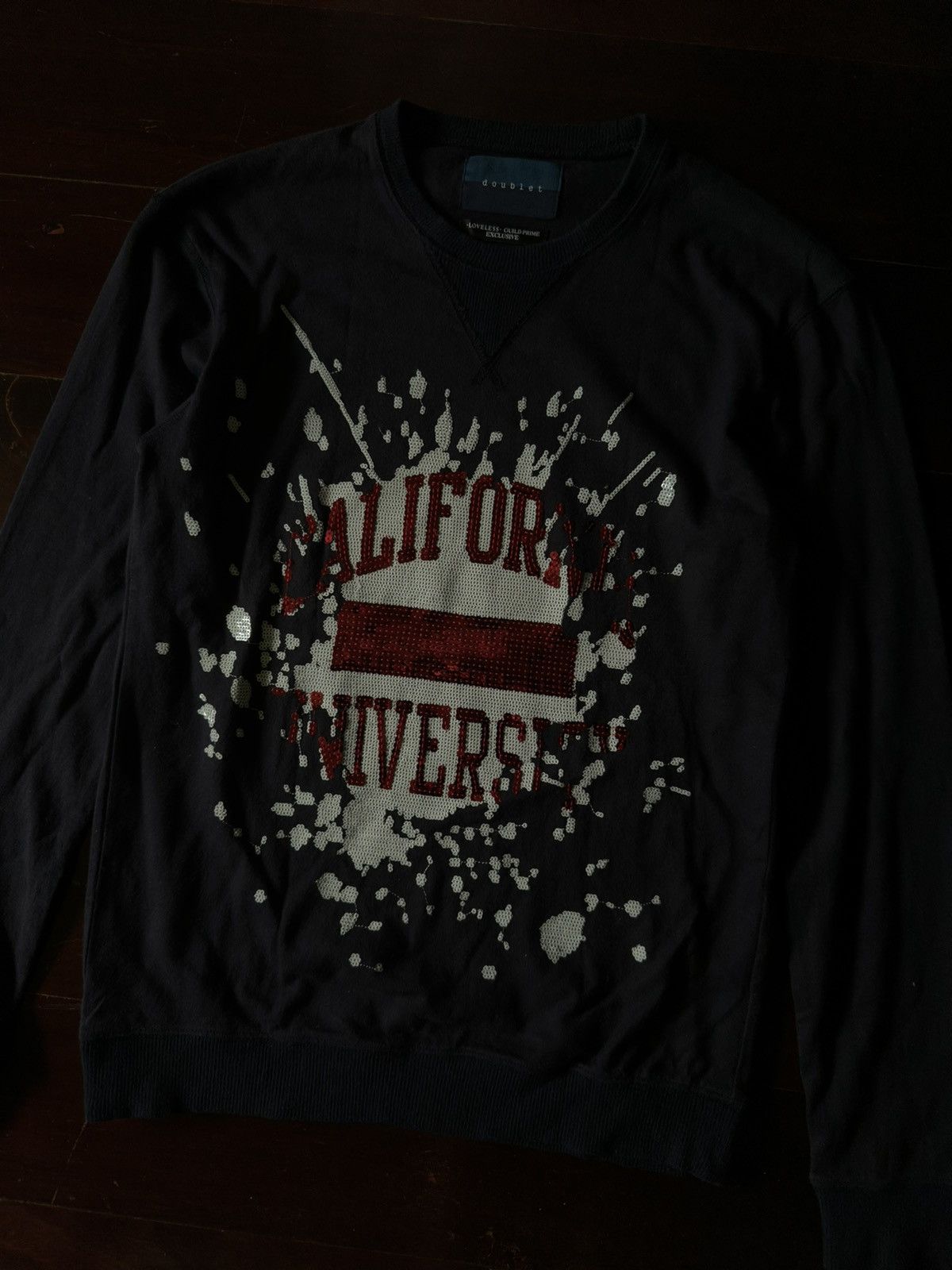 Doublet Doublet Fall 2015 “California University” Sequin Sweatshirt Size US M / EU 48-50 / 2 - 3 Thumbnail
