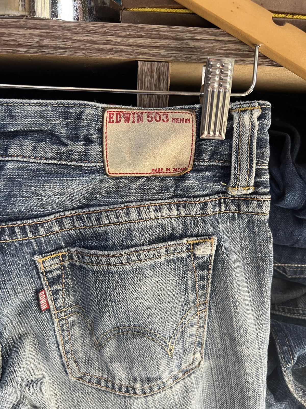 Edwin 🔥Vintage Edwin 503 Premium Distressed Denim Size 28" / US 6 / IT 42 - 12 Thumbnail