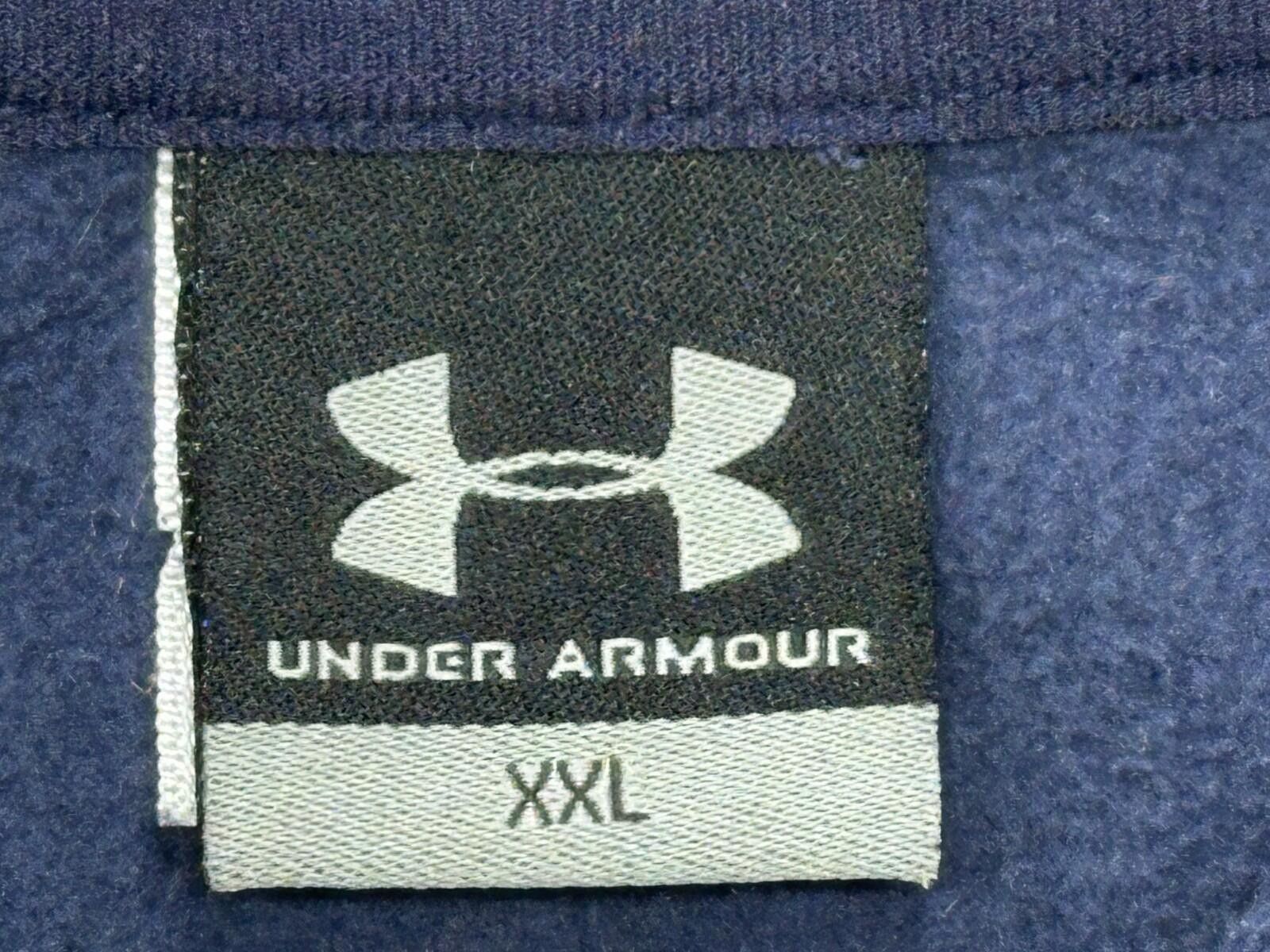 Under Armour Under Armour 1/4 Zip LS Fleece Pullover Blue Mens 2XL Size US XXL / EU 58 / 5 - 6 Thumbnail