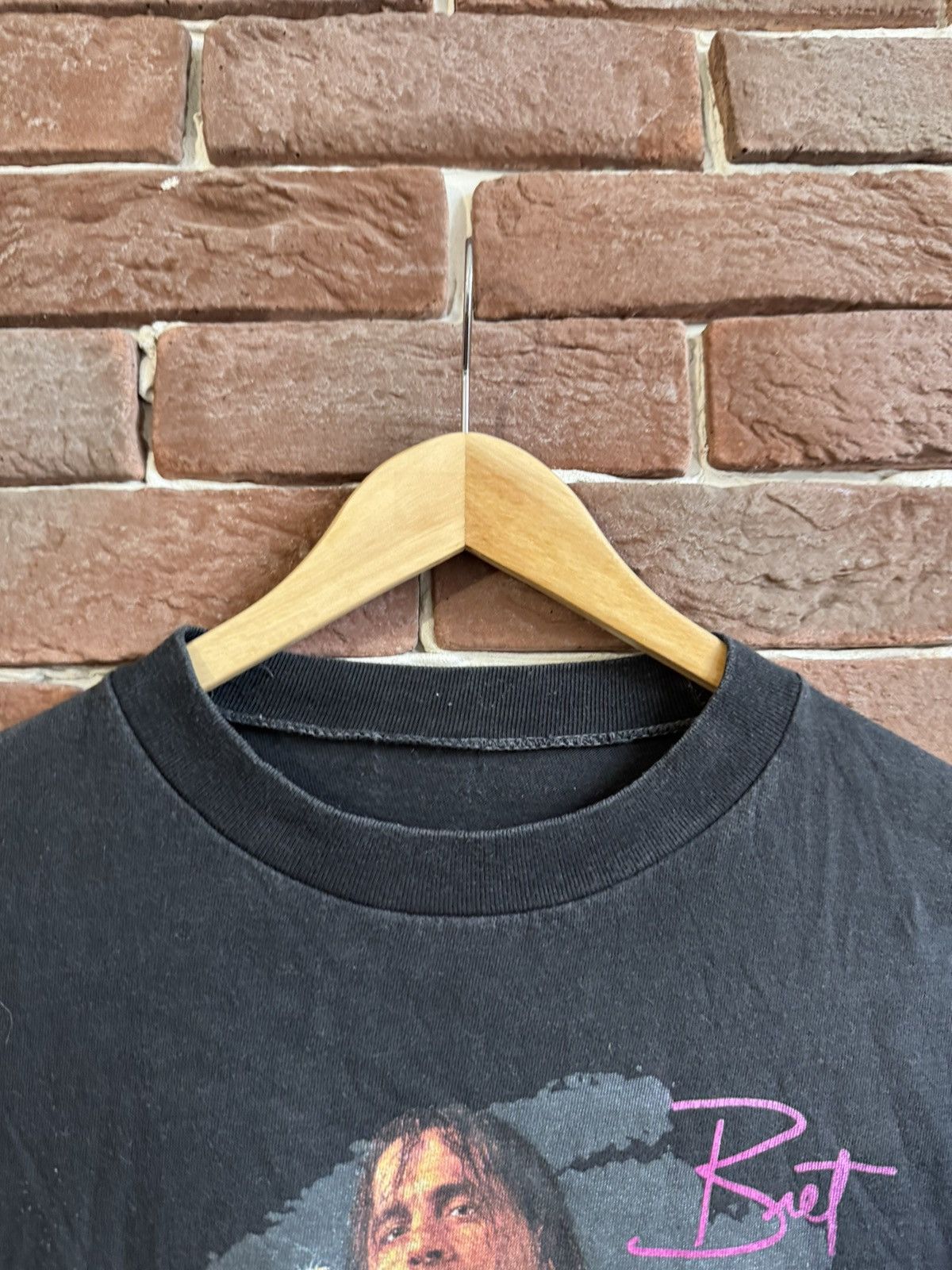 Band Tees Vintage 1992 Bret Hart Hitman WWF WWE Black Tee M Wrestling Size US M / EU 48-50 / 2 - 6 Thumbnail