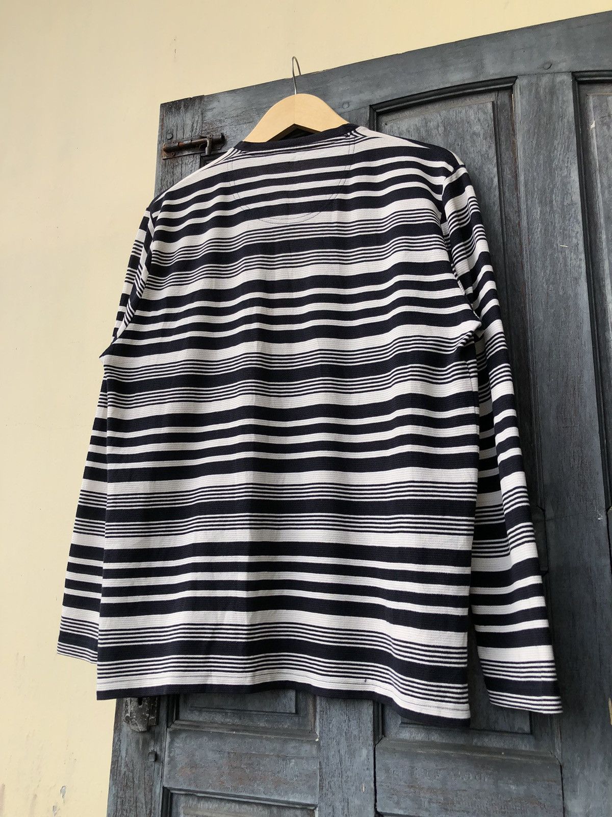 Japanese Brand Madison Walker Stripes Double Layer Pocket, Chill and Enjoy Size US XL / EU 56 / 4 - 10 Thumbnail