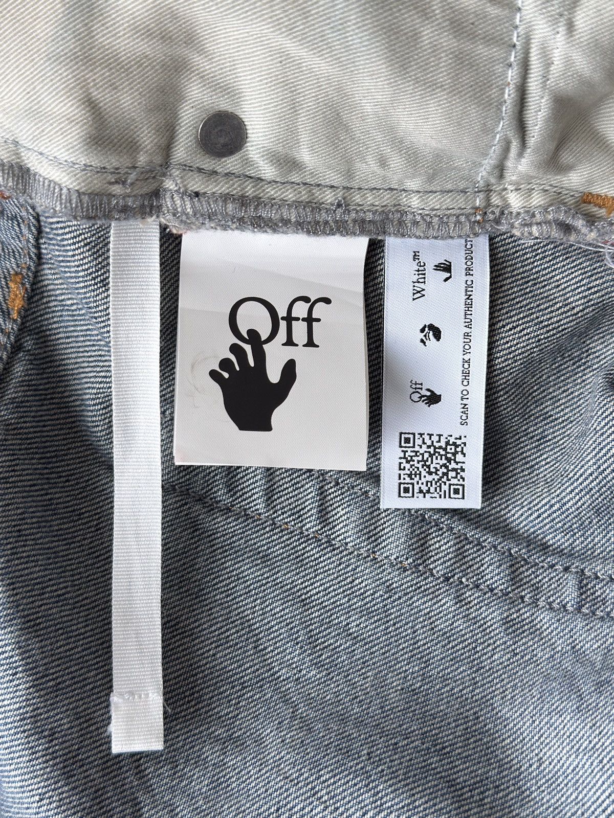 Off-White Off-White Virgil “CUT HERE” Denim Jeans Size US 34 / EU 50 - 12 Thumbnail