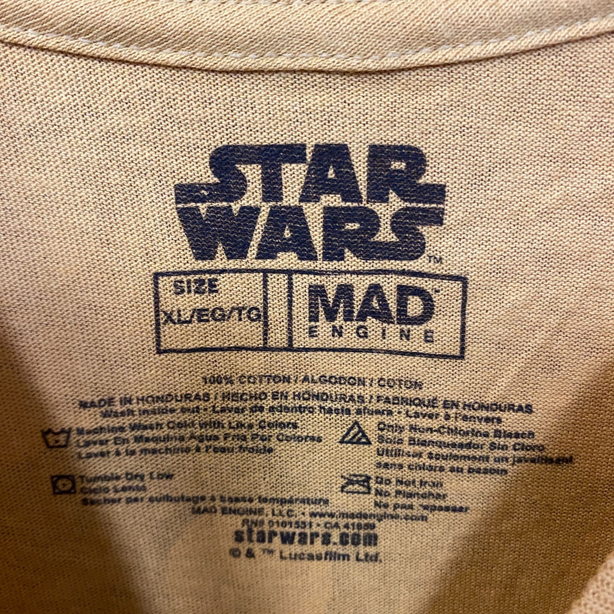 Star Wars Star Wars Back Illustration Promo Movie Poster Vintage Style Size US XL / EU 56 / 4 - 4 Thumbnail