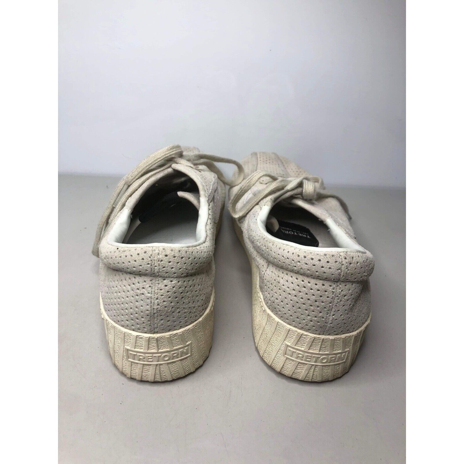 Tretorn Tretorn Nyliteplus Ivory White Perforated Lace Sneaker Shoes Size US 9 / IT 39 - 4 Thumbnail