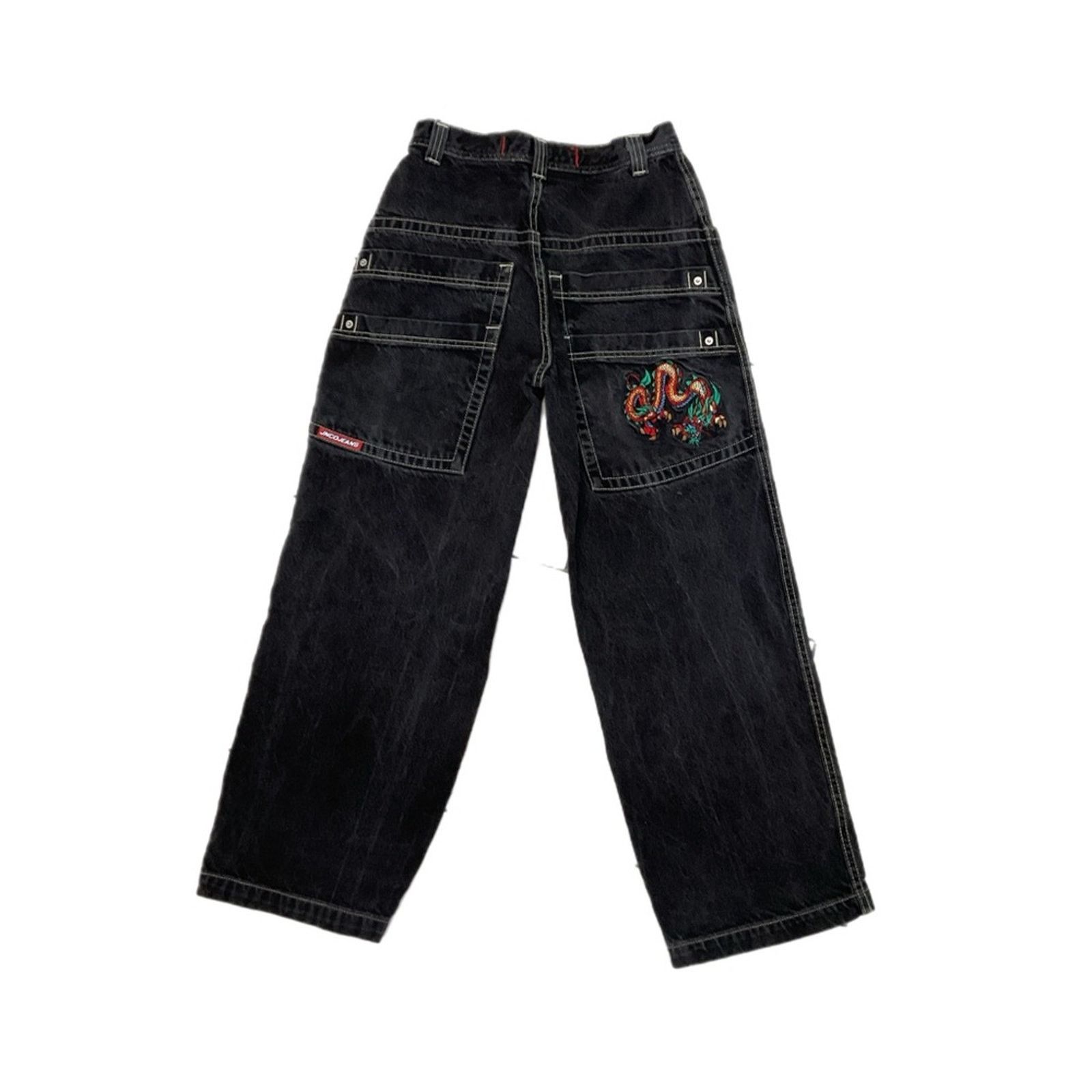 JNCO JNCO Dragon Embroidered Double pocket Denim jeans Size US 28 / EU 44 - 2 Thumbnail