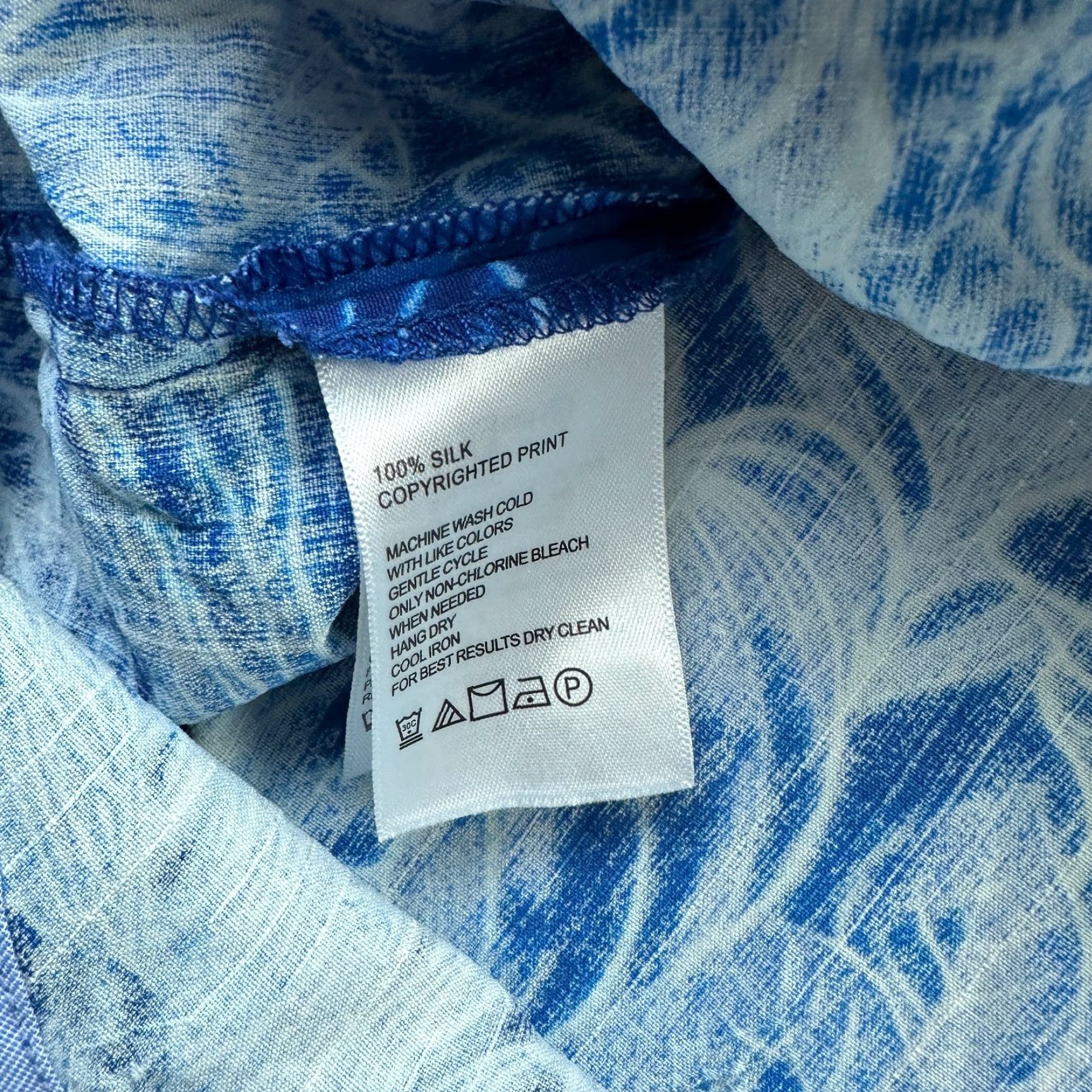 Tommy Bahama Tommy Bahama Shirt Mens 2XL XXL Blue Silk Short Sleeve Camp Size US XXL / EU 58 / 5 - 7 Thumbnail