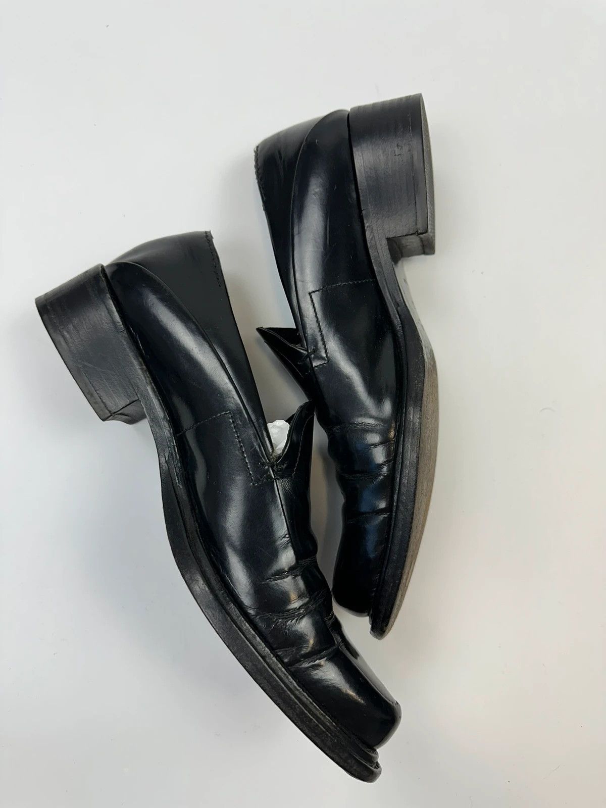 Prada Prada Milano Black Patent Leather Pointy Toe Loafer Size US 6 / IT 36 - 6 Thumbnail