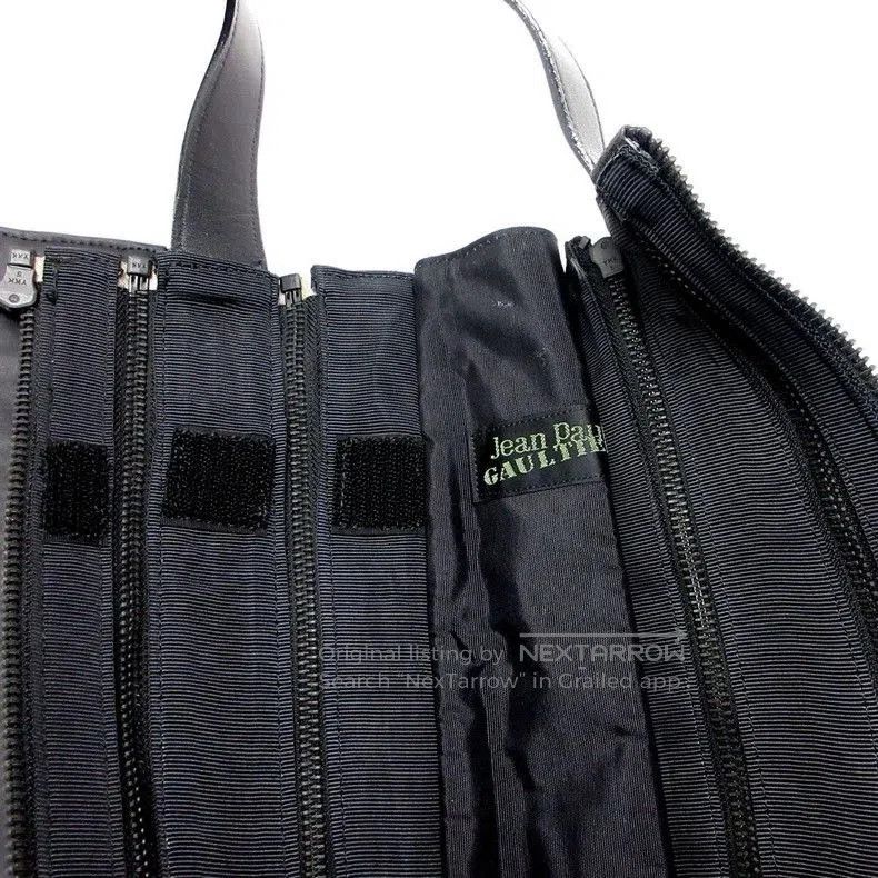 Jean Paul Gaultier Jean Paul Gaultier Dragon Pattern Deconstructed Tote Bag. Size ONE SIZE - 7 Thumbnail