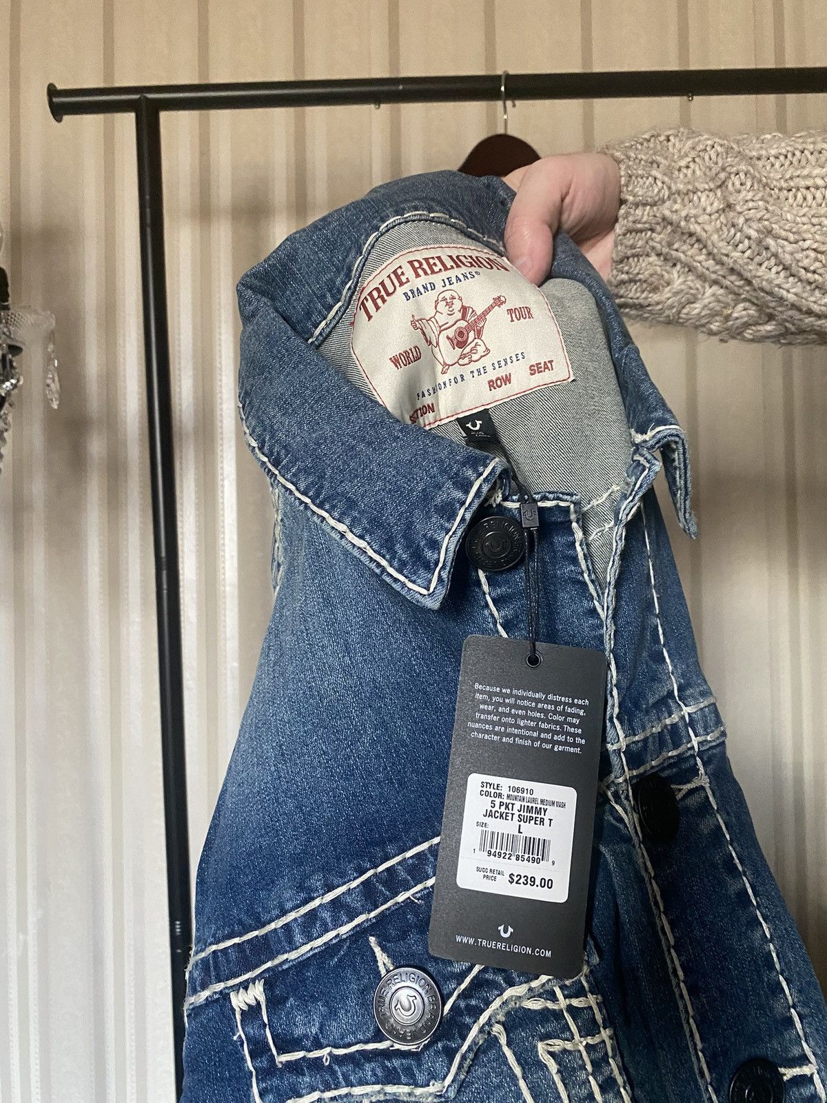 True Religion True Religion 5 pocket Jimmy denim jacket Size US L / EU 52-54 / 3 - 3 Thumbnail