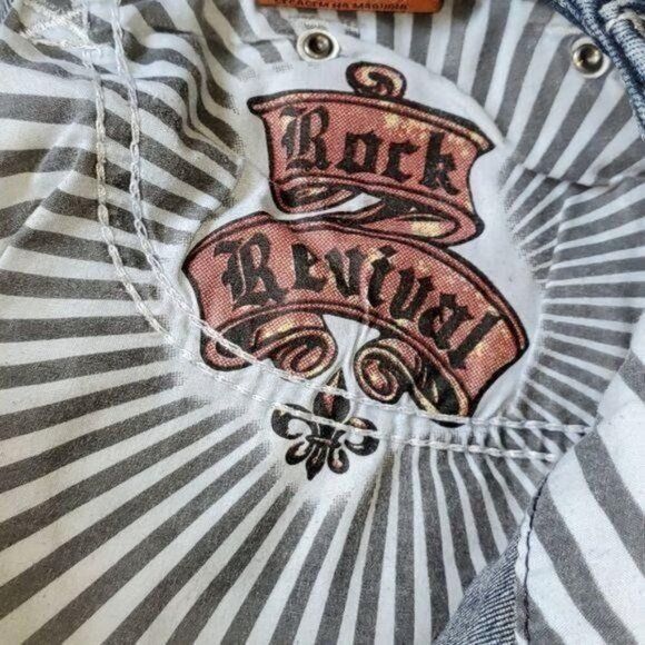 Rock Revival Rock Revival Bootcut Decorative Pockets Blue Sz. 28 Jeans Size 28" / US 6 / IT 42 - 11 Thumbnail