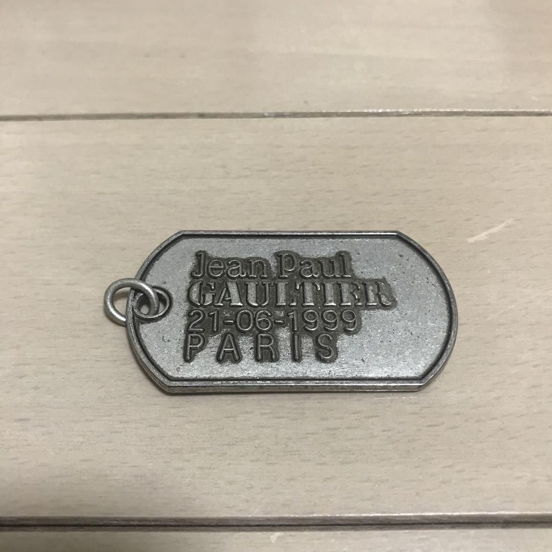 Jean Paul Gaultier 1999 Logo Dog Tag Necklace Pendant Size ONE SIZE - 1 Thumbnail
