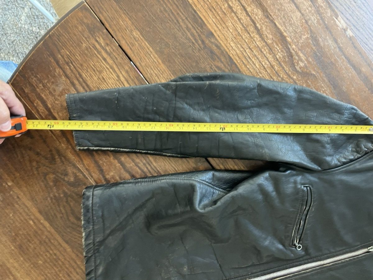 Schott Vintage 1960s Schott Perfect Steerhide Cafe Racer medium 40 Size US M / EU 48-50 / 2 - 22 Thumbnail
