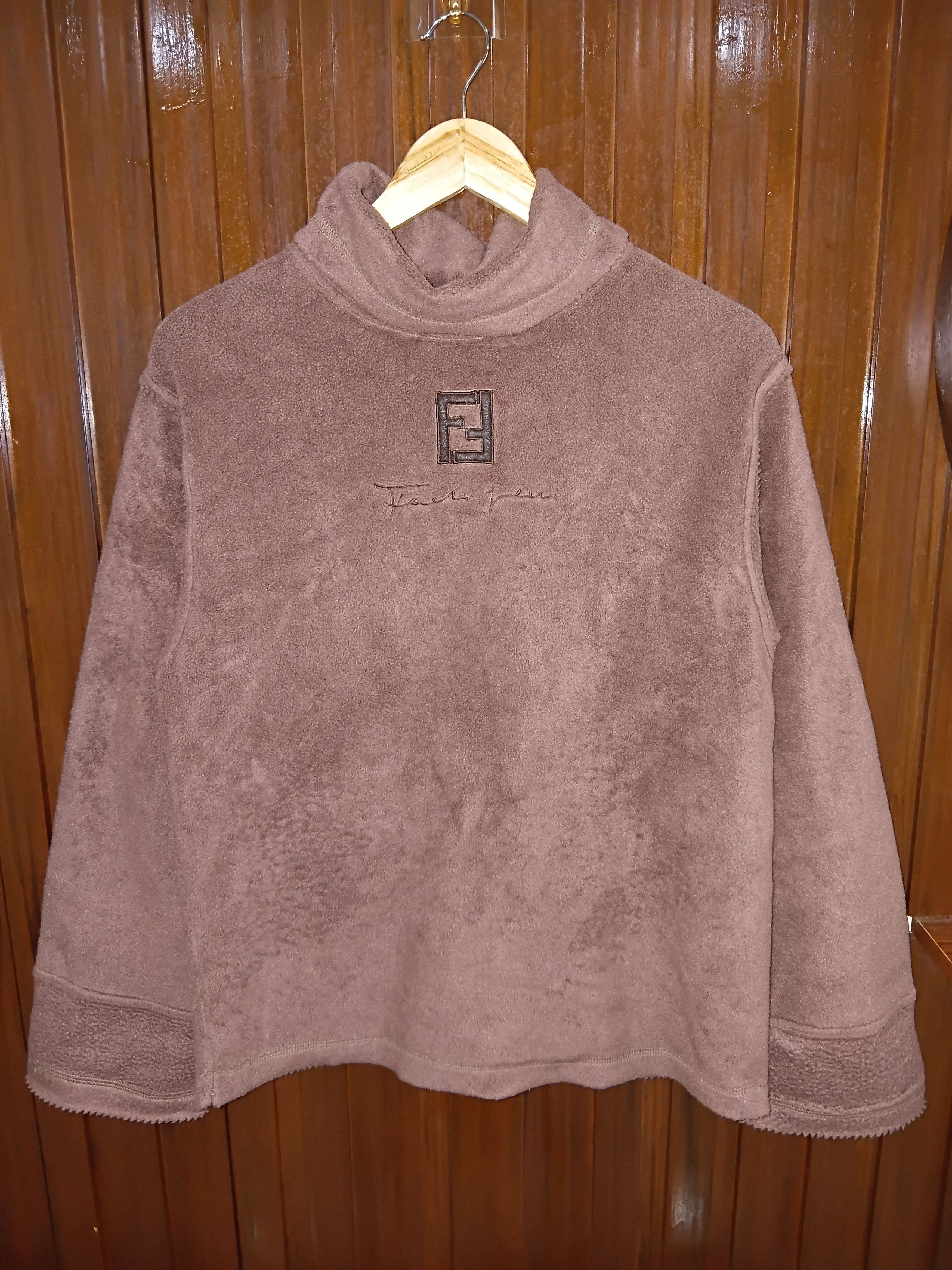 Fendi Vintage Fendi Turtle Neck Sweatshirt Size US M / EU 48-50 / 2 - 1 Thumbnail