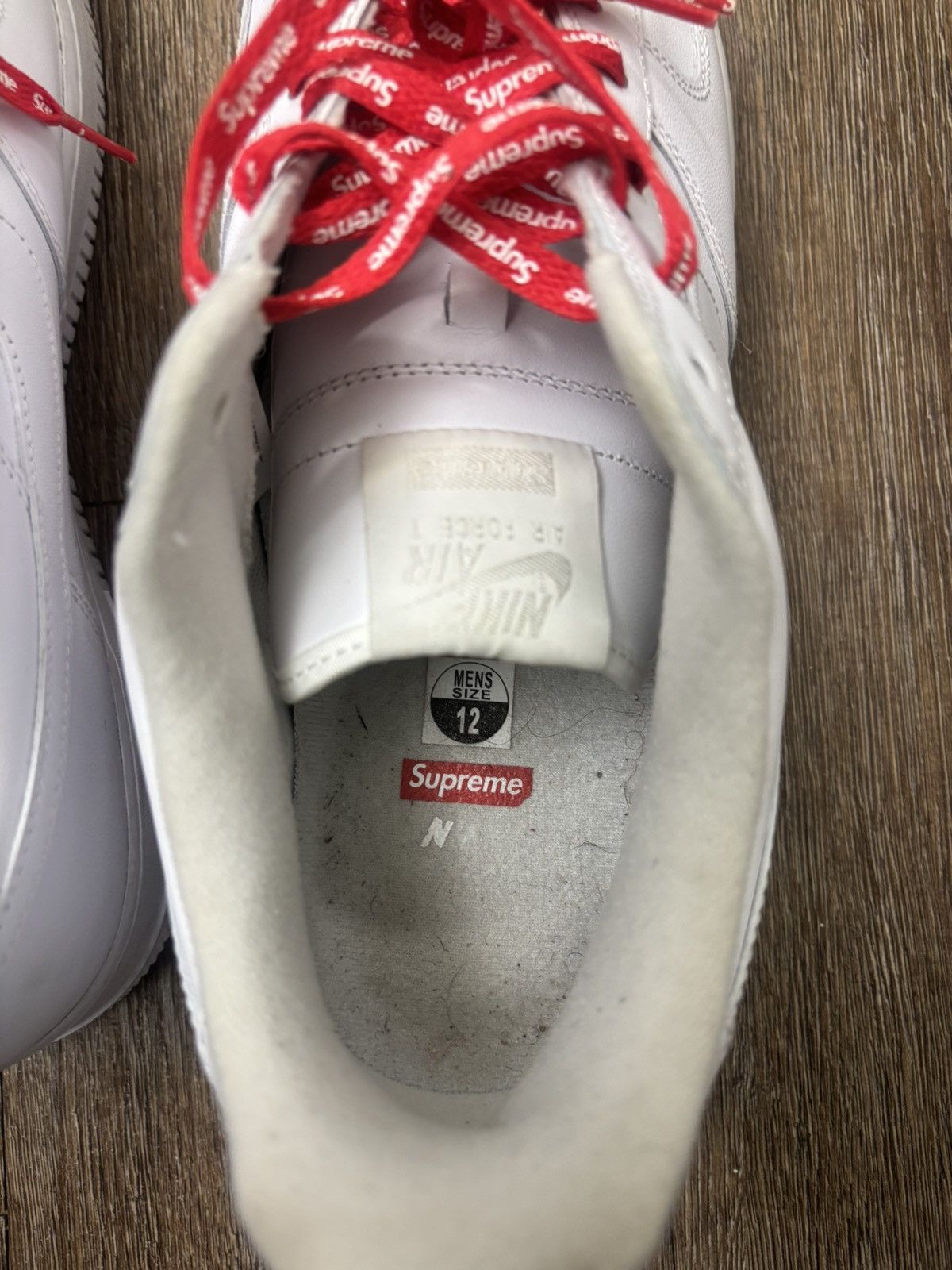 Nike × Supreme Air Force 1 Low Supreme Size US 12 / EU 45 - 6 Thumbnail
