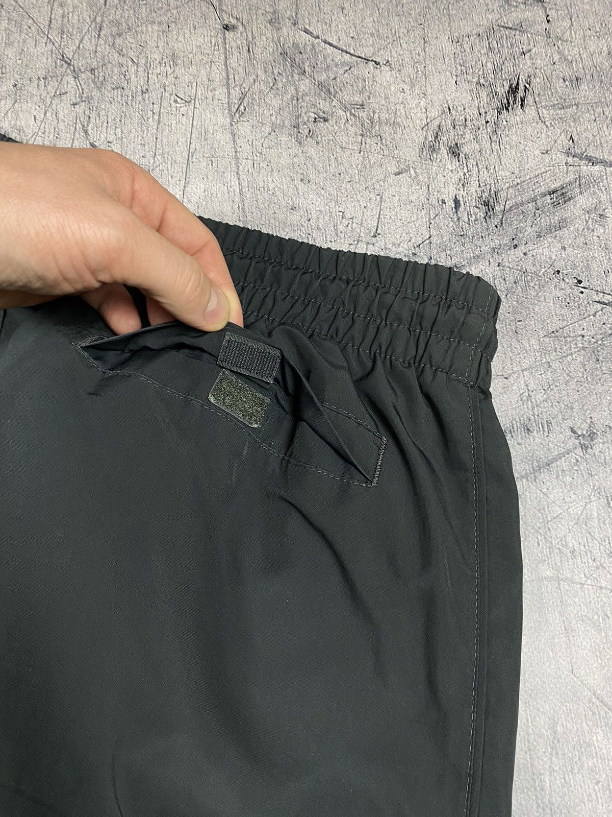 Nike × Vintage Vintage 00s Nike swoosh y2k nylon drill track pants Size US 35 - 12 Thumbnail