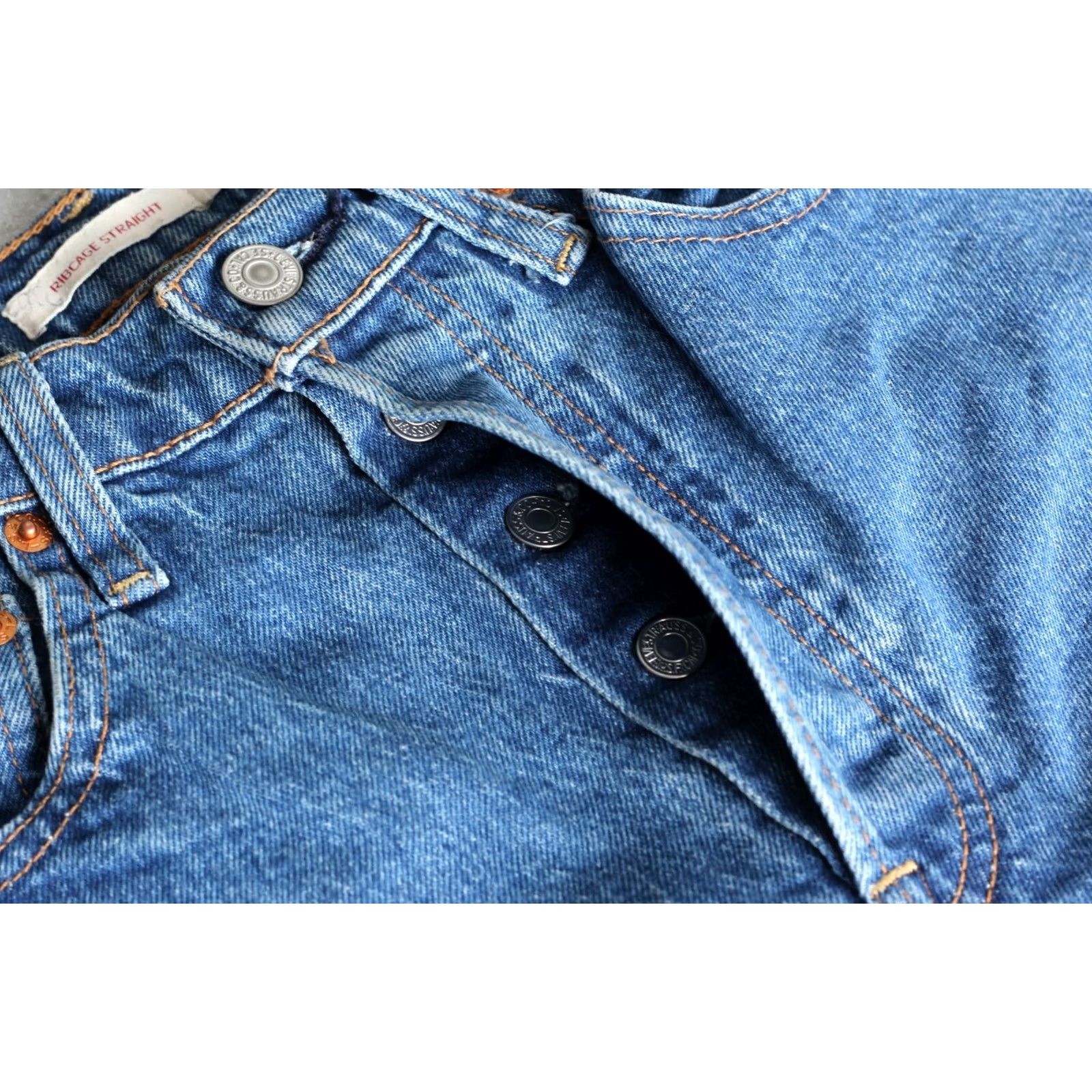 Levi's LEVI’S RIBCAGE STRAIGHT PREMIUM Jeans Women W25 L29 Stretch DZ7568 Size 42" / US 20 - 6 Thumbnail
