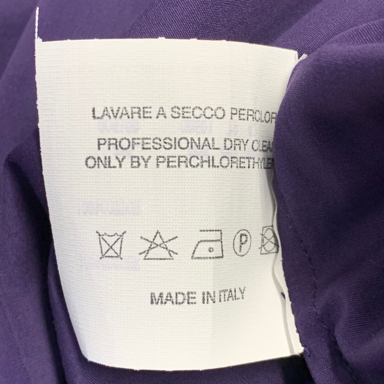 Other Size 6 Purple Cotton Pleated 3/4 Sleeves Half Zip Midi Dress Size M / US 6-8 / IT 42-44 - 7 Thumbnail