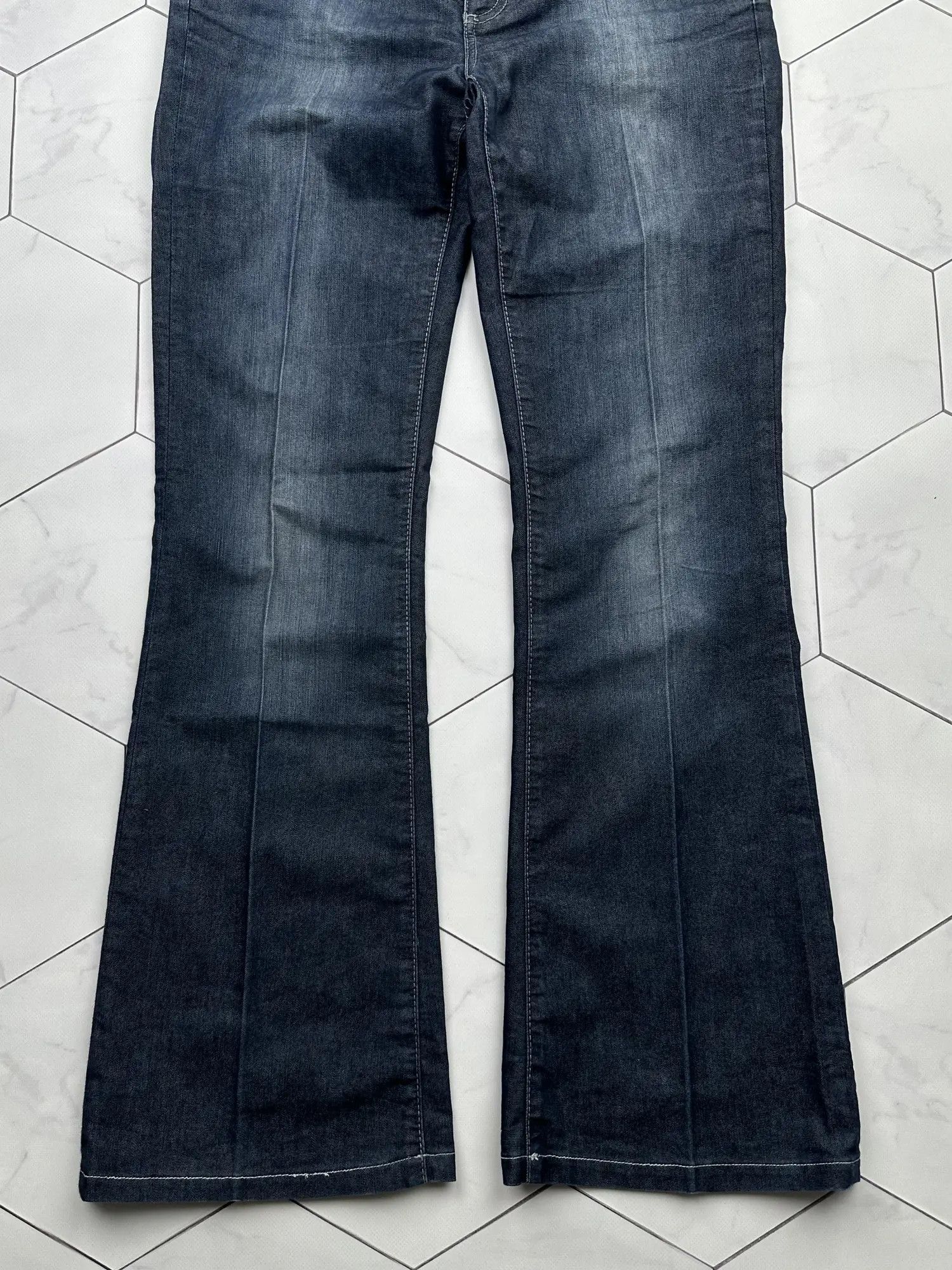 Vintage Vintage Light Faded Flare Pants E2(B8) Size 31" - 3 Thumbnail