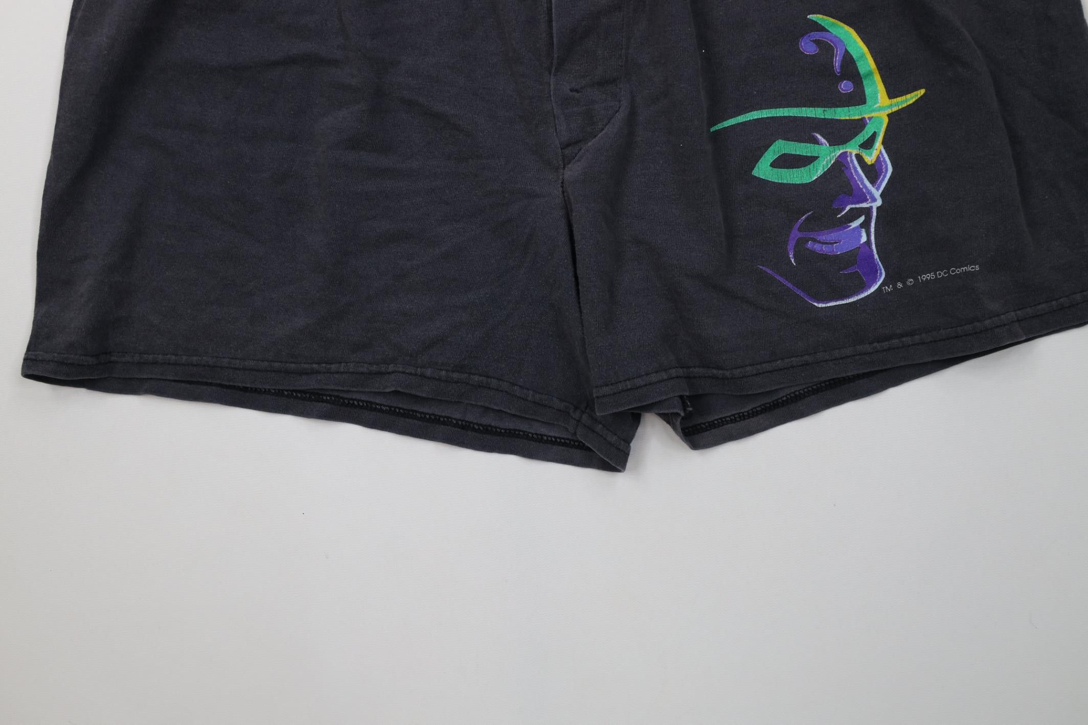 Vintage Vintage 90s Batman The Riddler Above Knee Short Shorts USA Size US 34 / EU 50 - 4 Thumbnail