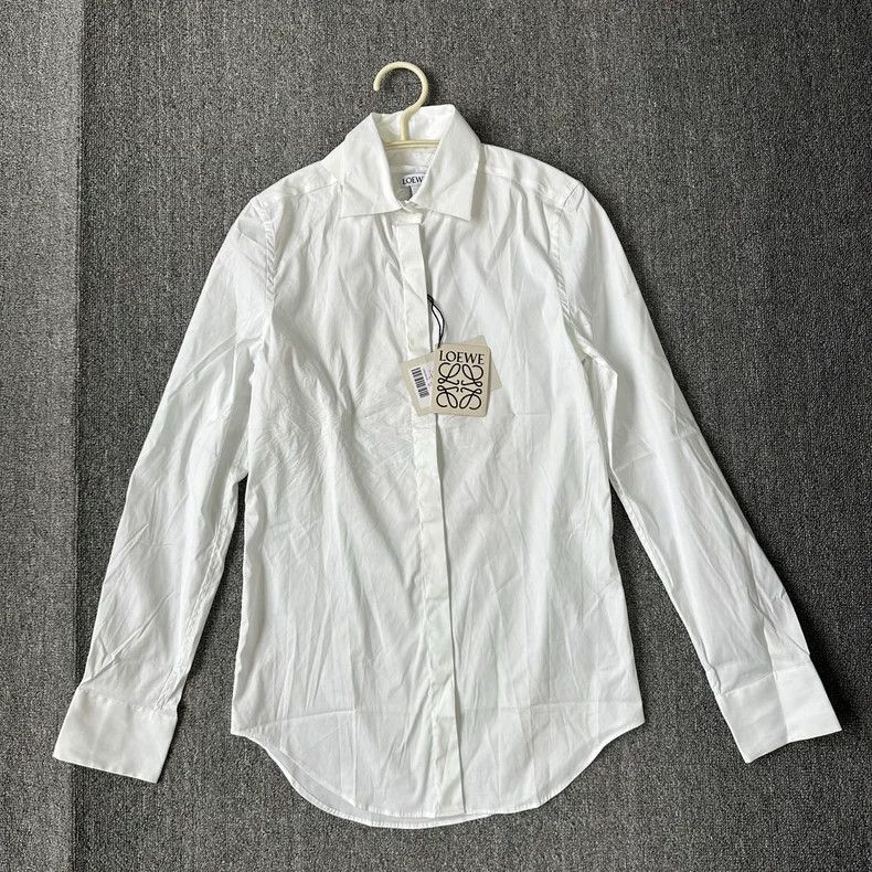 Loewe LOEWE White shirt in solid color Size S / US 4 / IT 40 - 1 Thumbnail