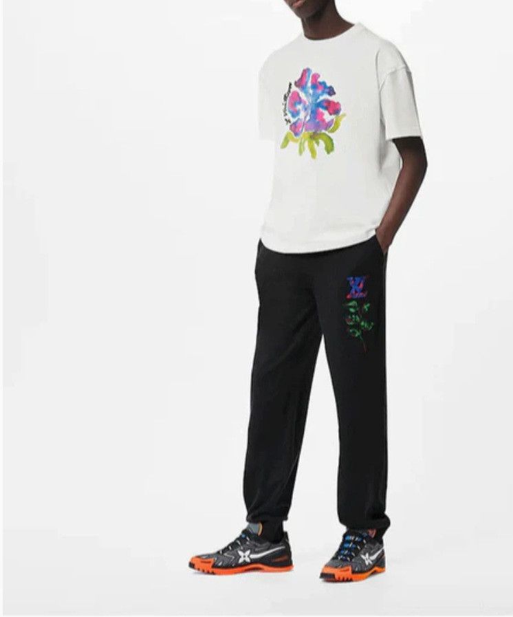 LOUIS VUITTON Men's LOUIS Print Pattern T-shirt Size M