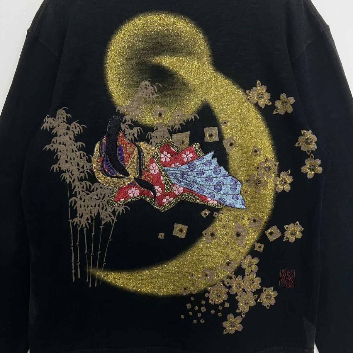 Karakuri Tamashii KARAKURI NO TAMASHI VINTAGE GEISHA JAPAN EMBRIODERY SHIRT Size US XL / EU 56 / 4 - 3 Thumbnail