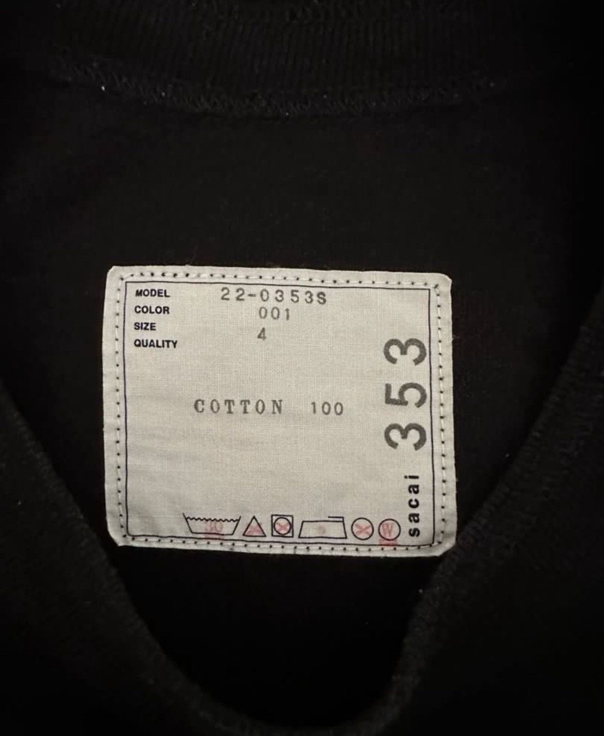 Sacai SACAI Reverse Logo Tee Size US L / EU 52-54 / 3 - 5 Thumbnail
