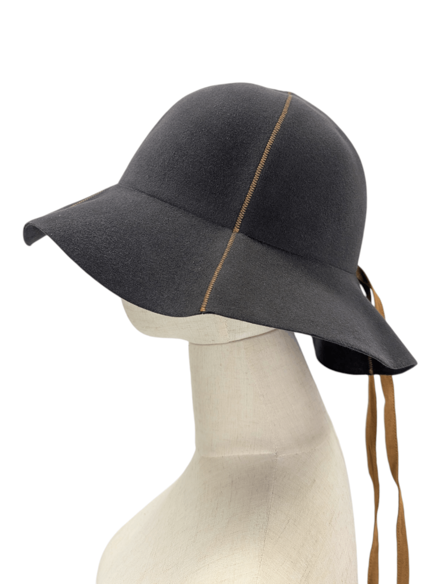 Maison Michel Maison Michel Paris Heather Grey Hat Size ONE SIZE - 2 Thumbnail