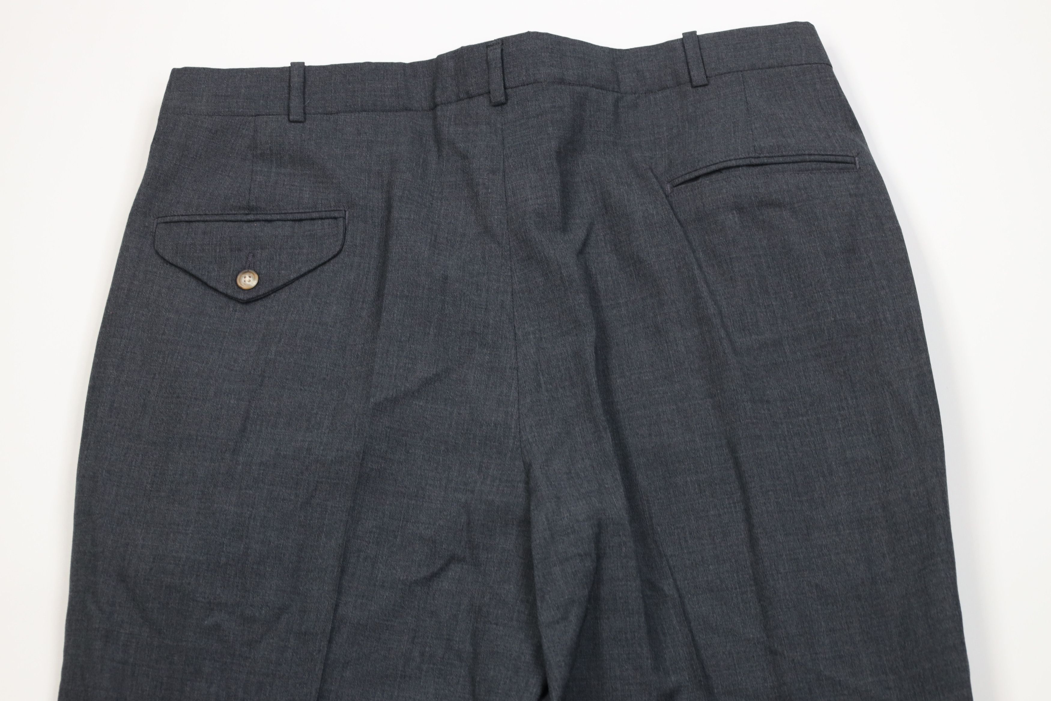 Lands' End Vintage 90s Lands End Wide Leg Chino Pants Heather Gray USA Size US 36 / EU 52 - 9 Thumbnail