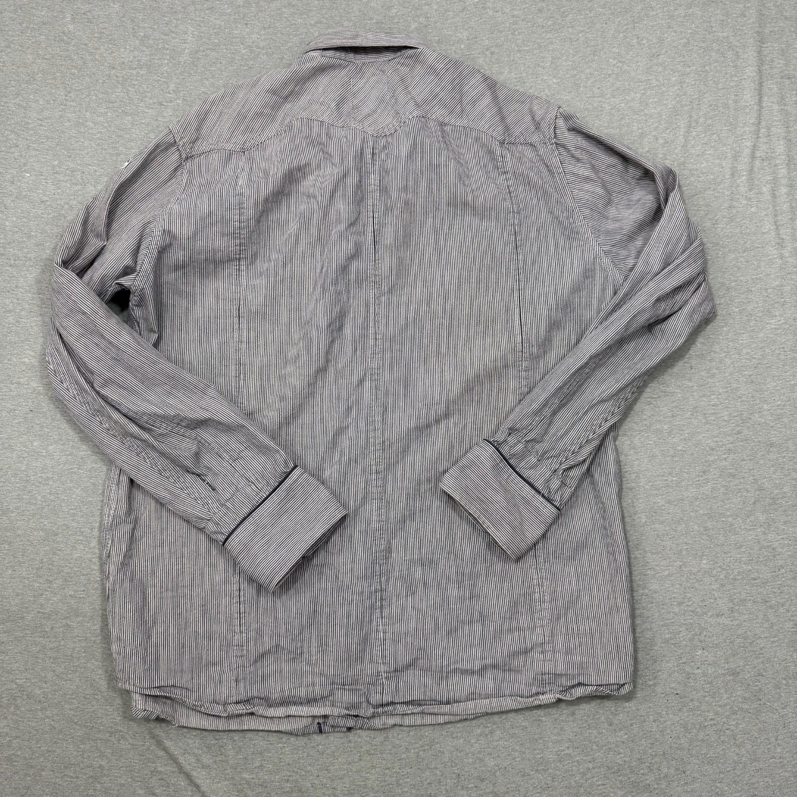 G-Star G Star Raw Midnight Sign Long Sleeve Pearl Snap Shirt XXL Size US XXL / EU 58 / 5 - 8 Thumbnail