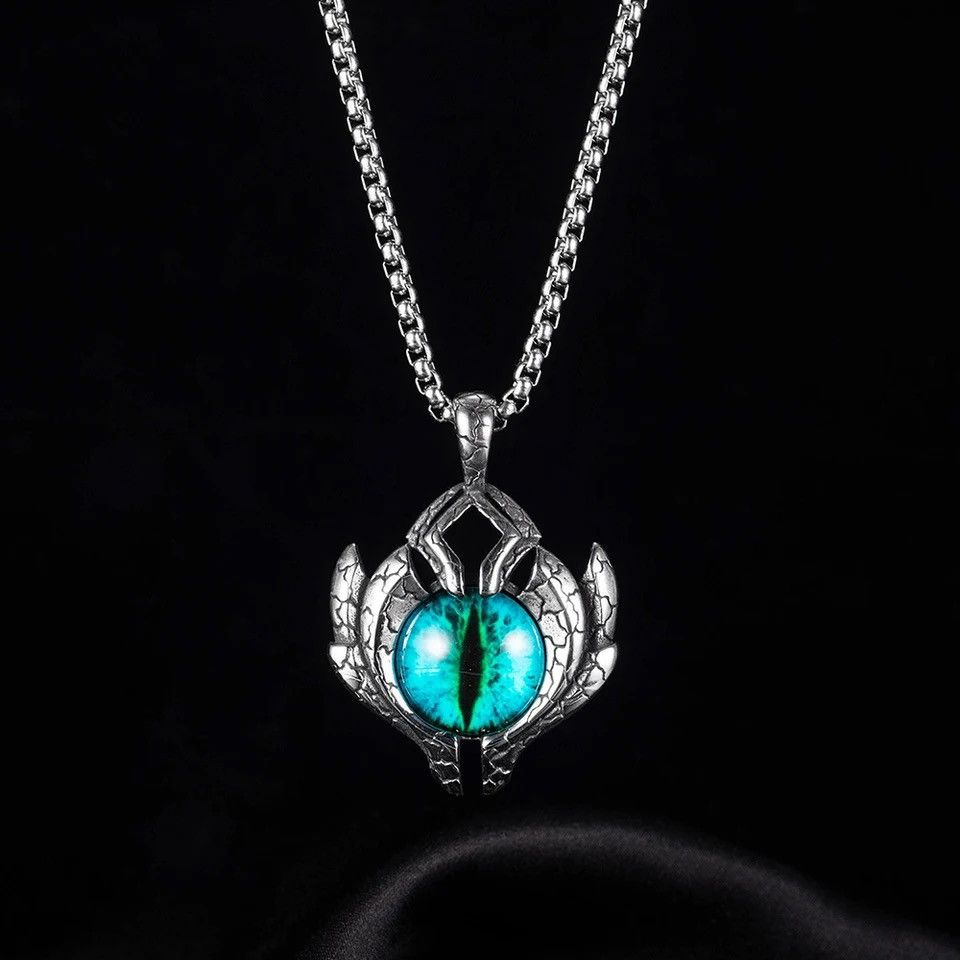 Jewelry Demon Eyes Pendant Necklace Size ONE SIZE - 1 Thumbnail