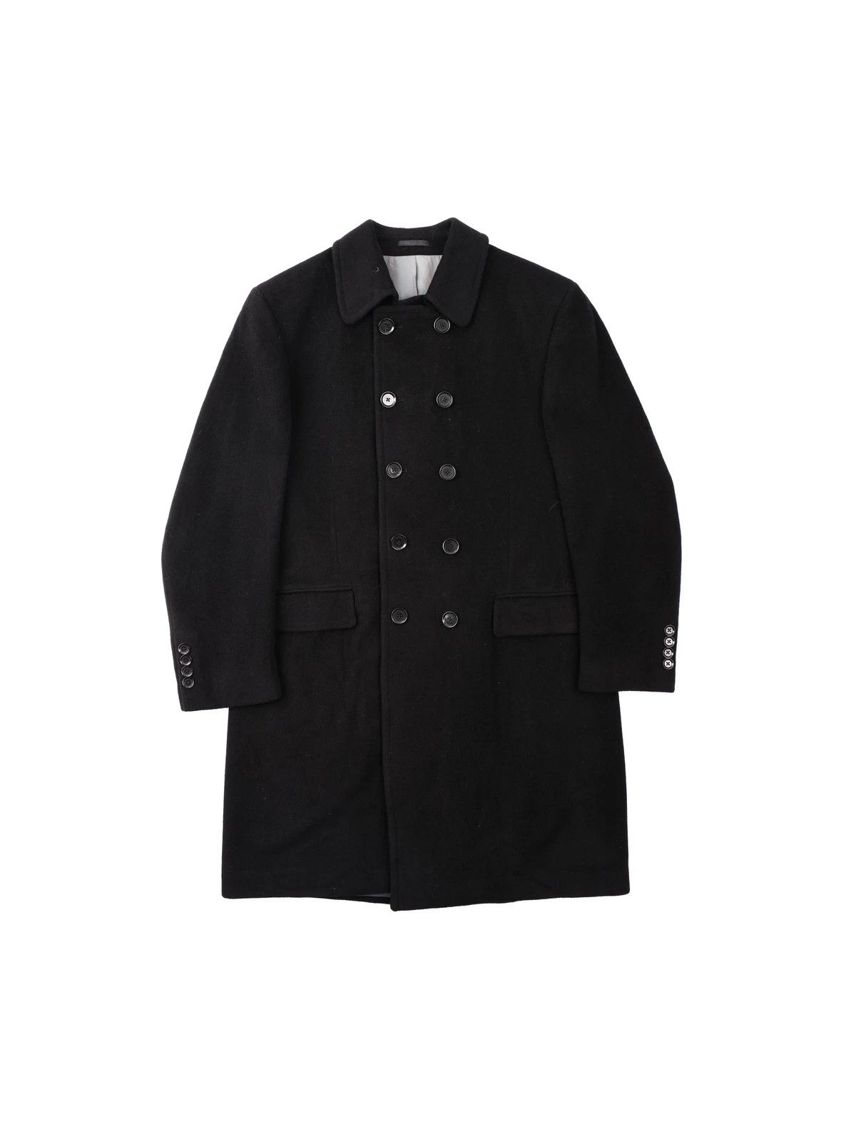 Calvin Klein Calvin Klein Double Breasted Wool Cashmere Neville Coat Size US XL / EU 56 / 4 - 1 Thumbnail